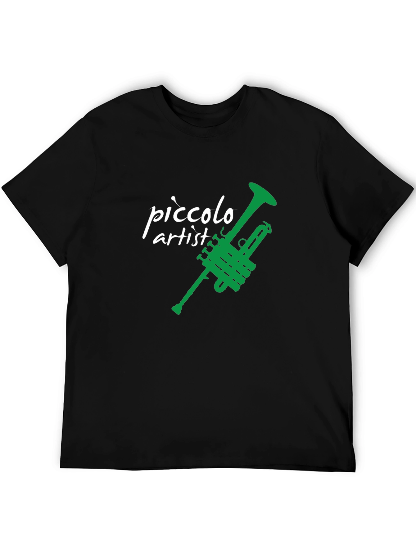 Piccolo Artist Trumpet Graphic Tee - Black