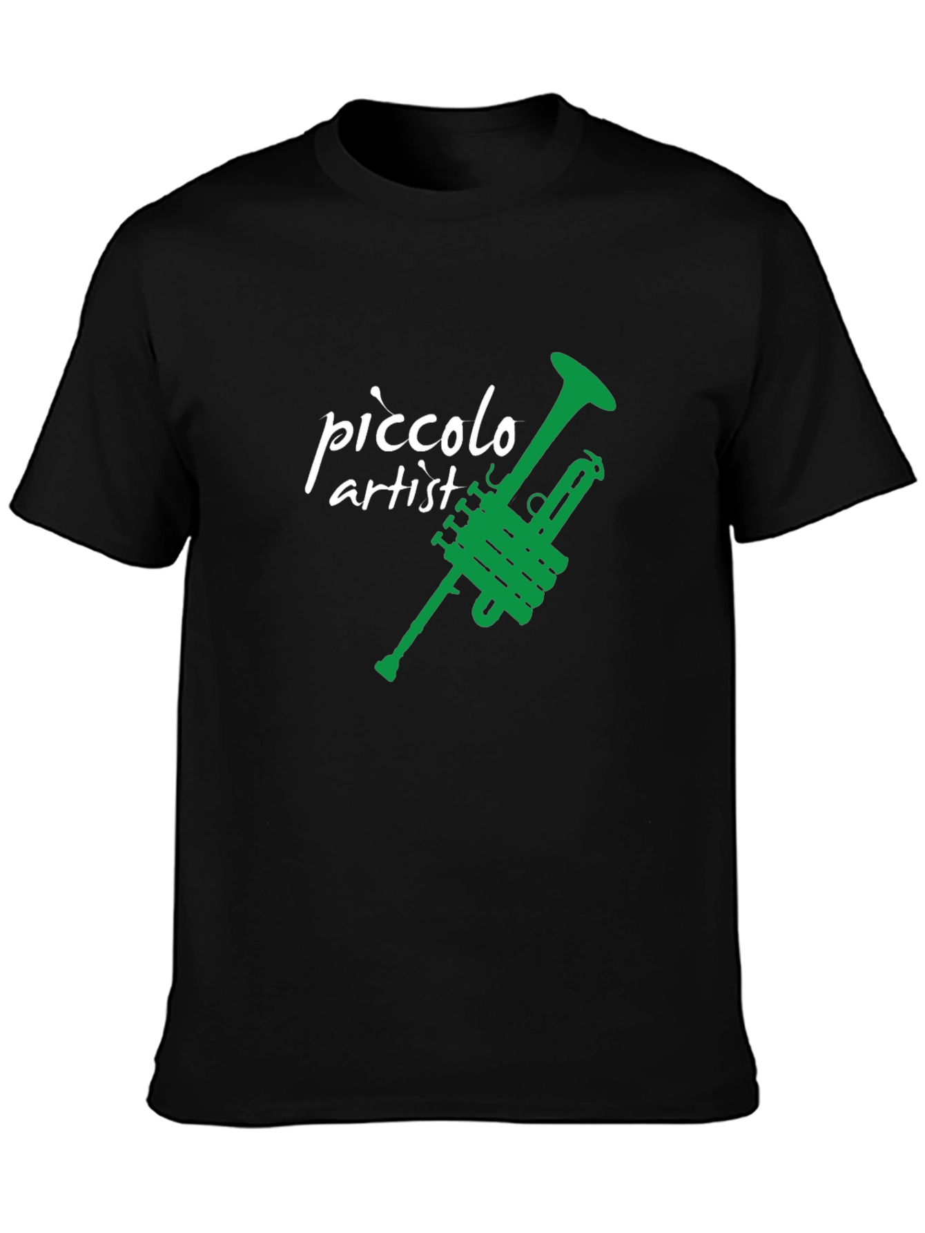 Piccolo Artist Trumpet Graphic Tee - Black