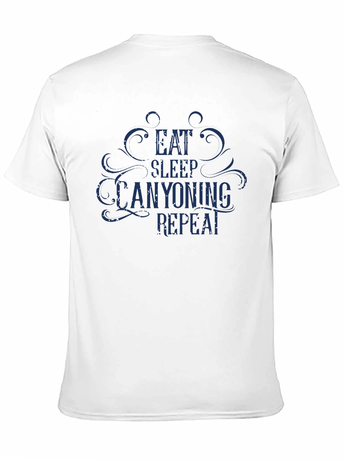 Eat Sleep Canyoning Repeat Black T-Shirt