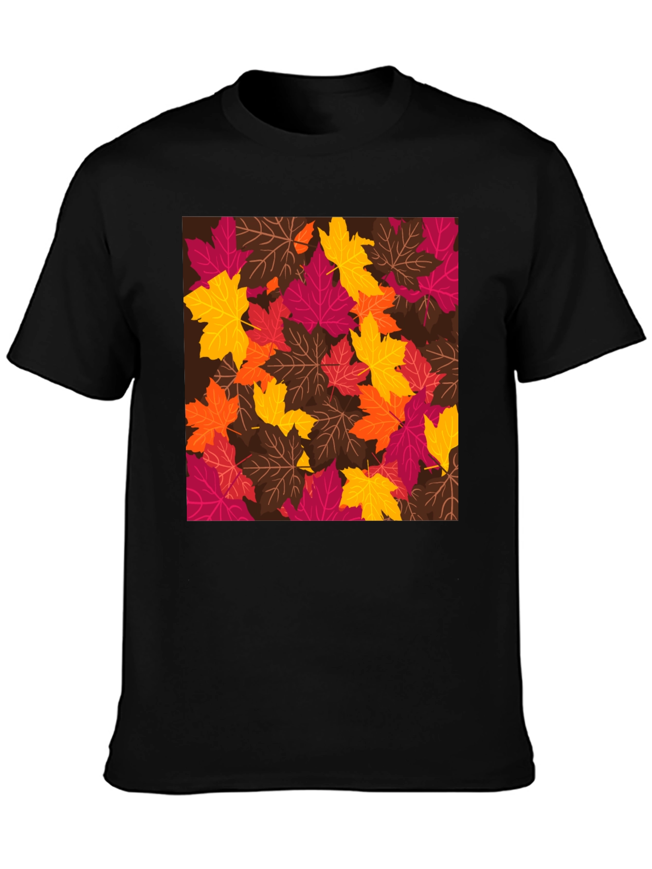 Autumn Leaves Graphic Tee - Stylish Fall T-Shirt