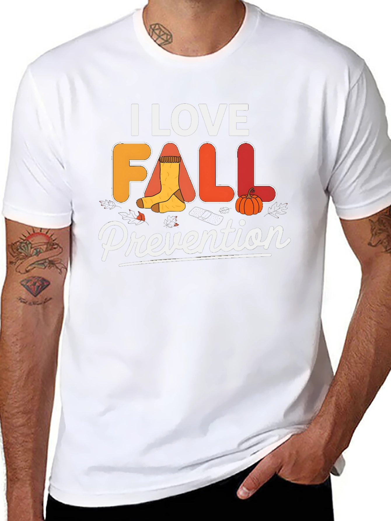 I Love Fall Prevention T-Shirt - Safety Awareness