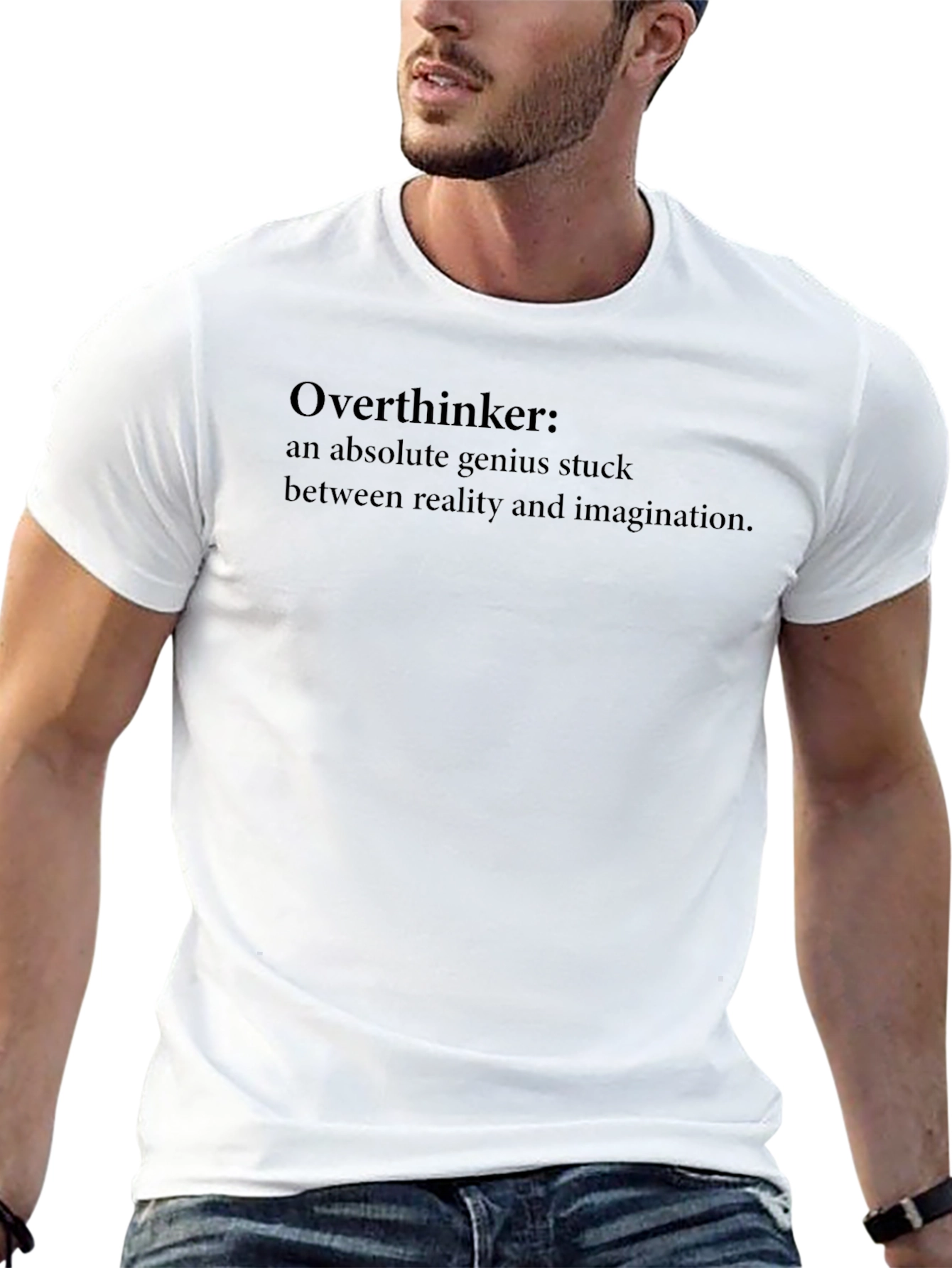 Overthinker Graphic T-Shirt - Genius Stuck in Imagination