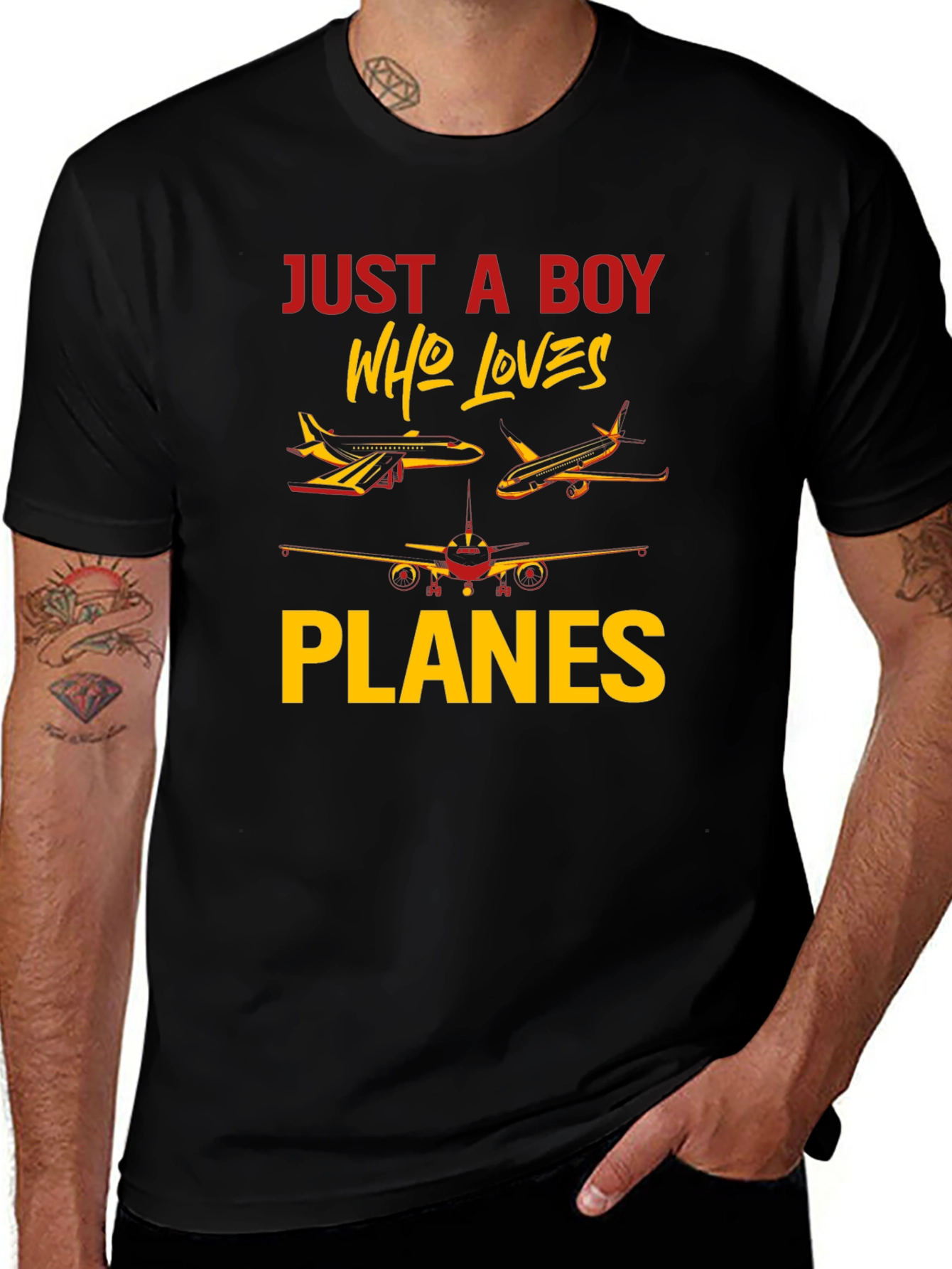 Just A Boy Who Loves Planes T-Shirt