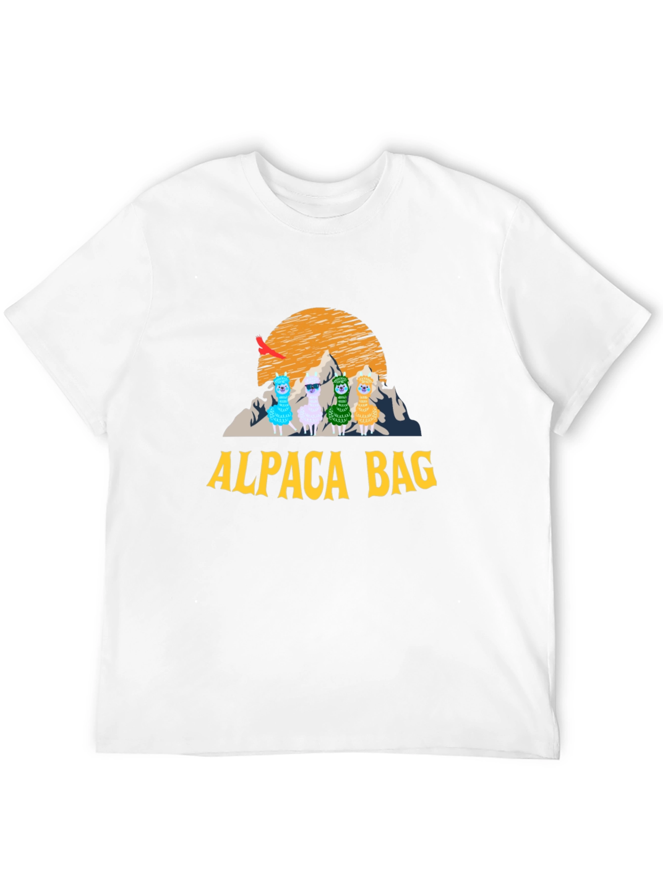 Alpaca Bag Graphic T-Shirt - Stylish Cotton Tee