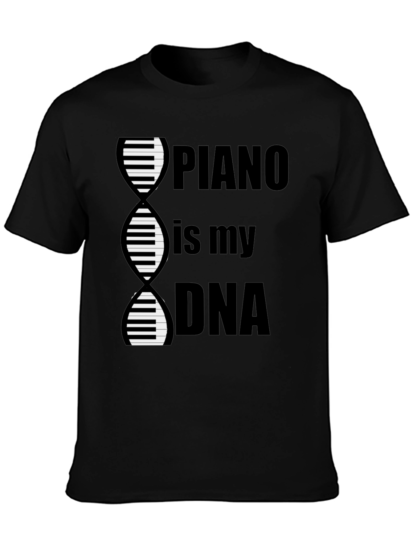 Piano is My DNA Graphic Tee - Musician T-Shirt