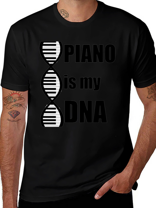Piano is My DNA Graphic Tee - Musician T-Shirt