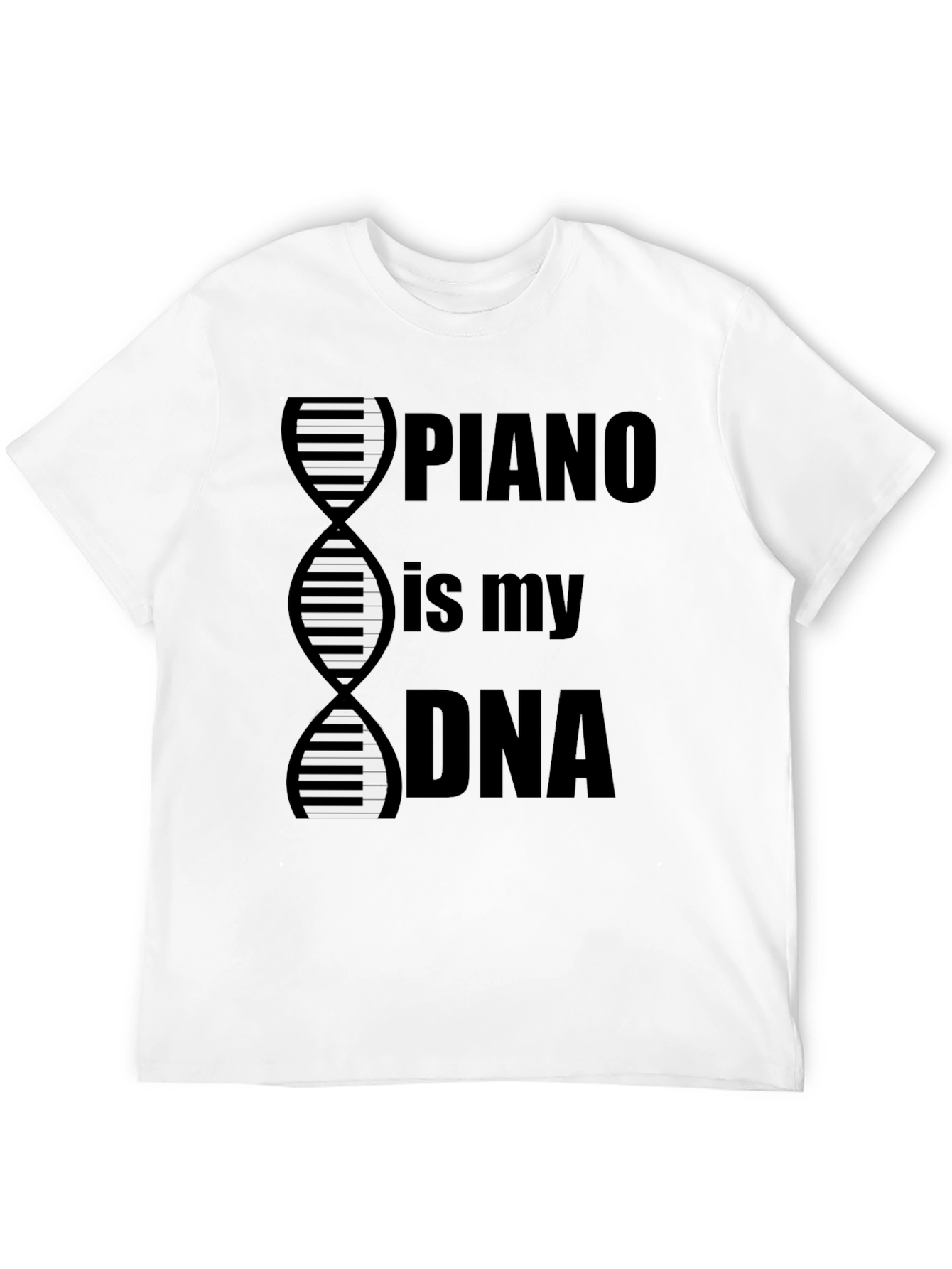 Piano is My DNA Graphic Tee - Musician T-Shirt