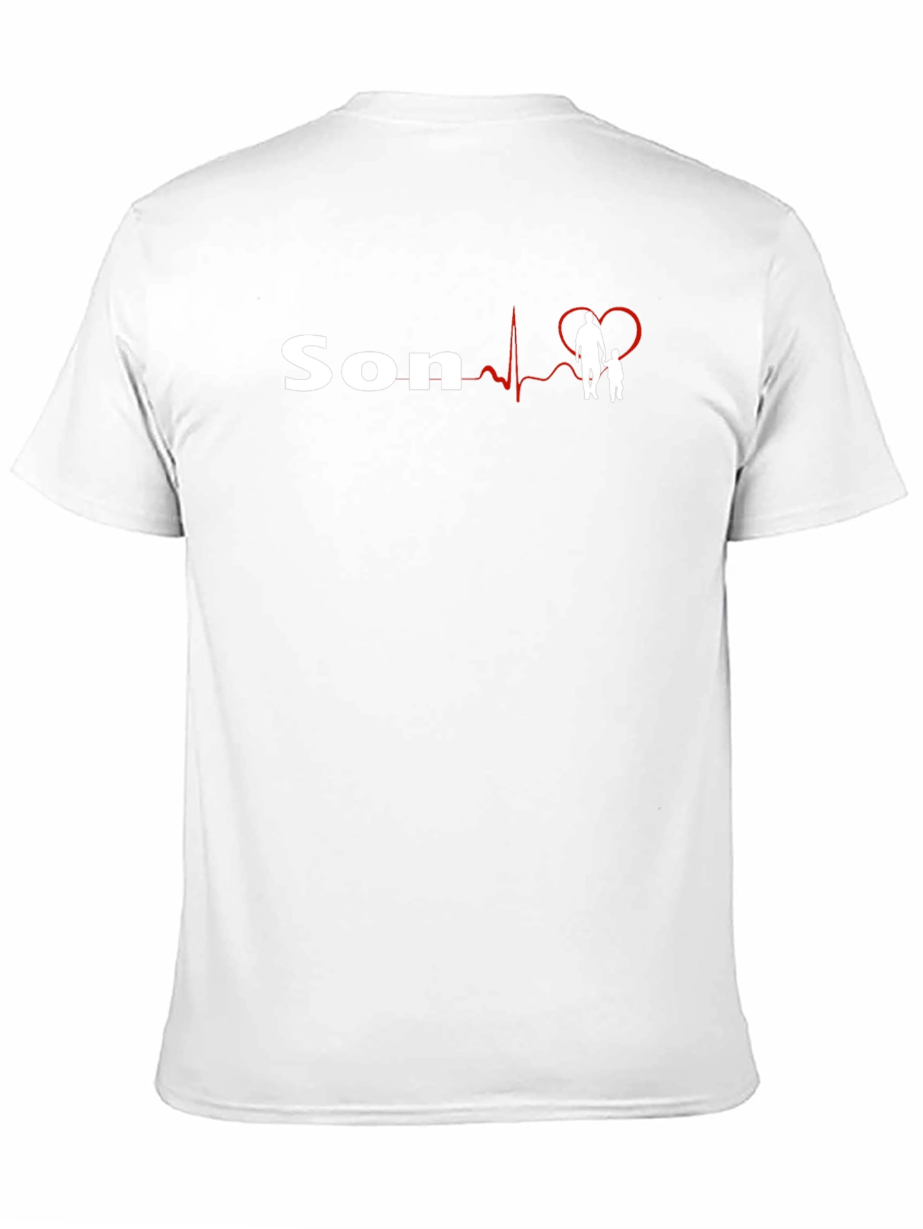Father and Son Heartbeat Graphic Tee