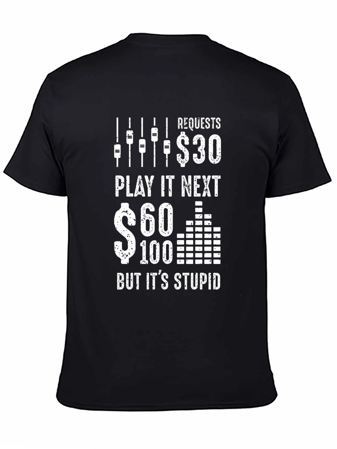 DJ Request Price Black T-Shirt