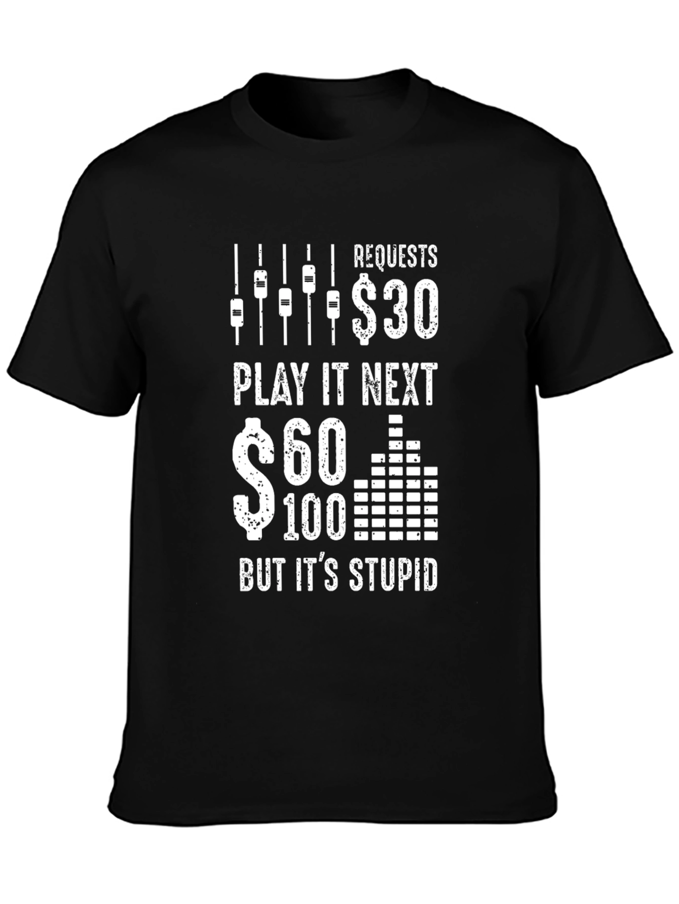 DJ Request Price Black T-Shirt