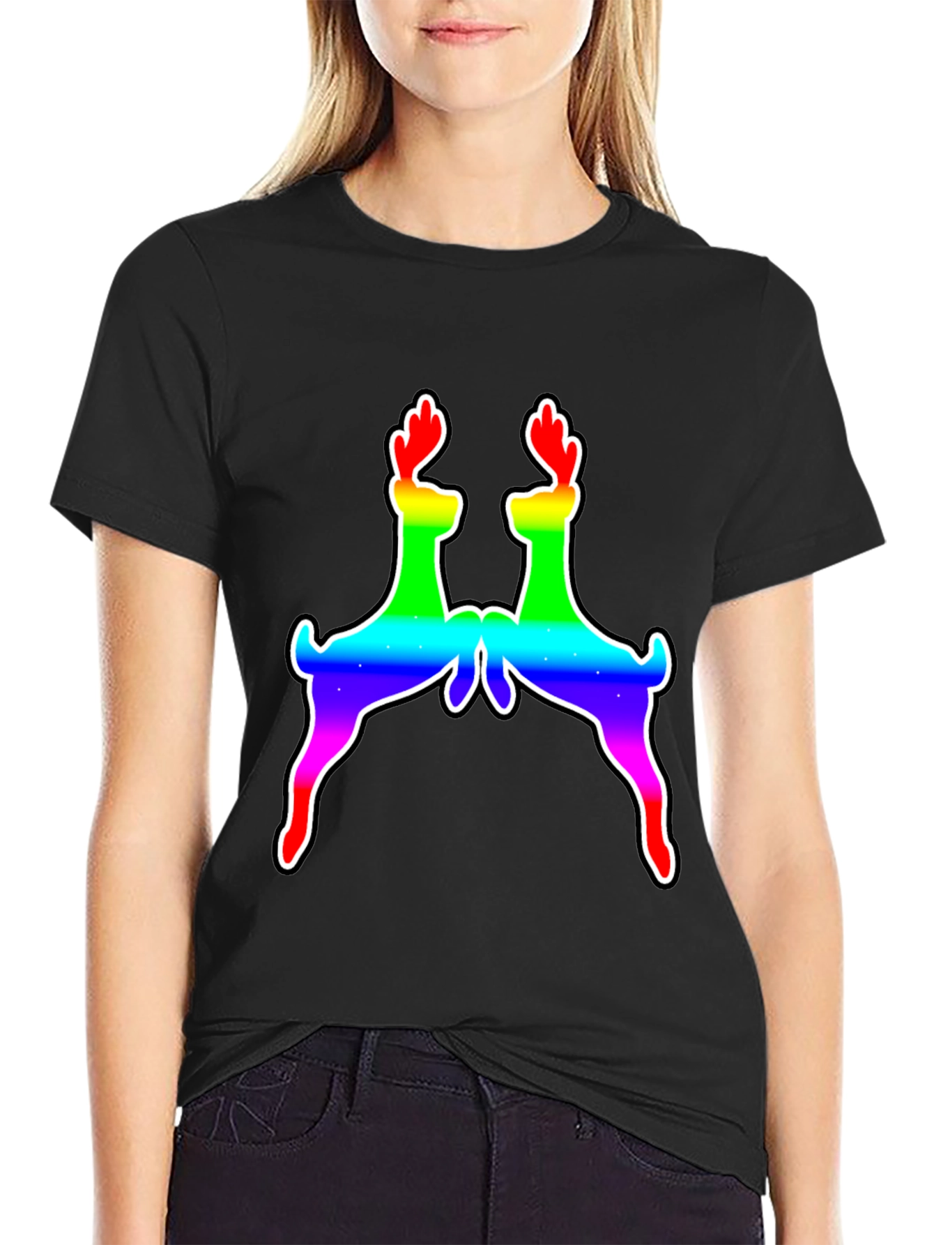 Rainbow Deer Graphic Tee - Pride Edition