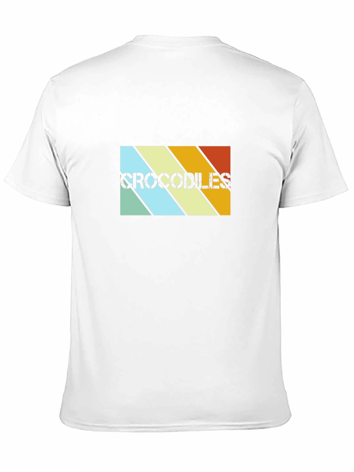 Retro Crocodiles Graphic Tee - Black Cotton T-Shirt