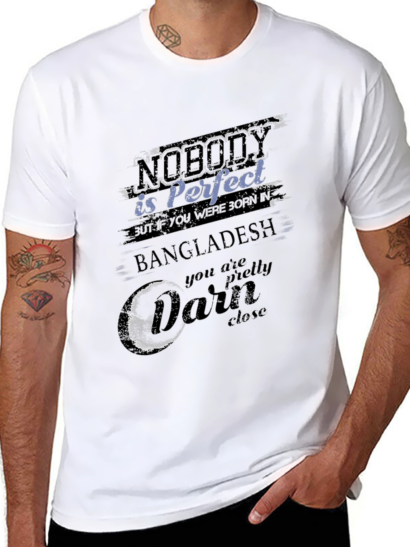 Nobody is Perfect Bangladesh Funny T-Shirt