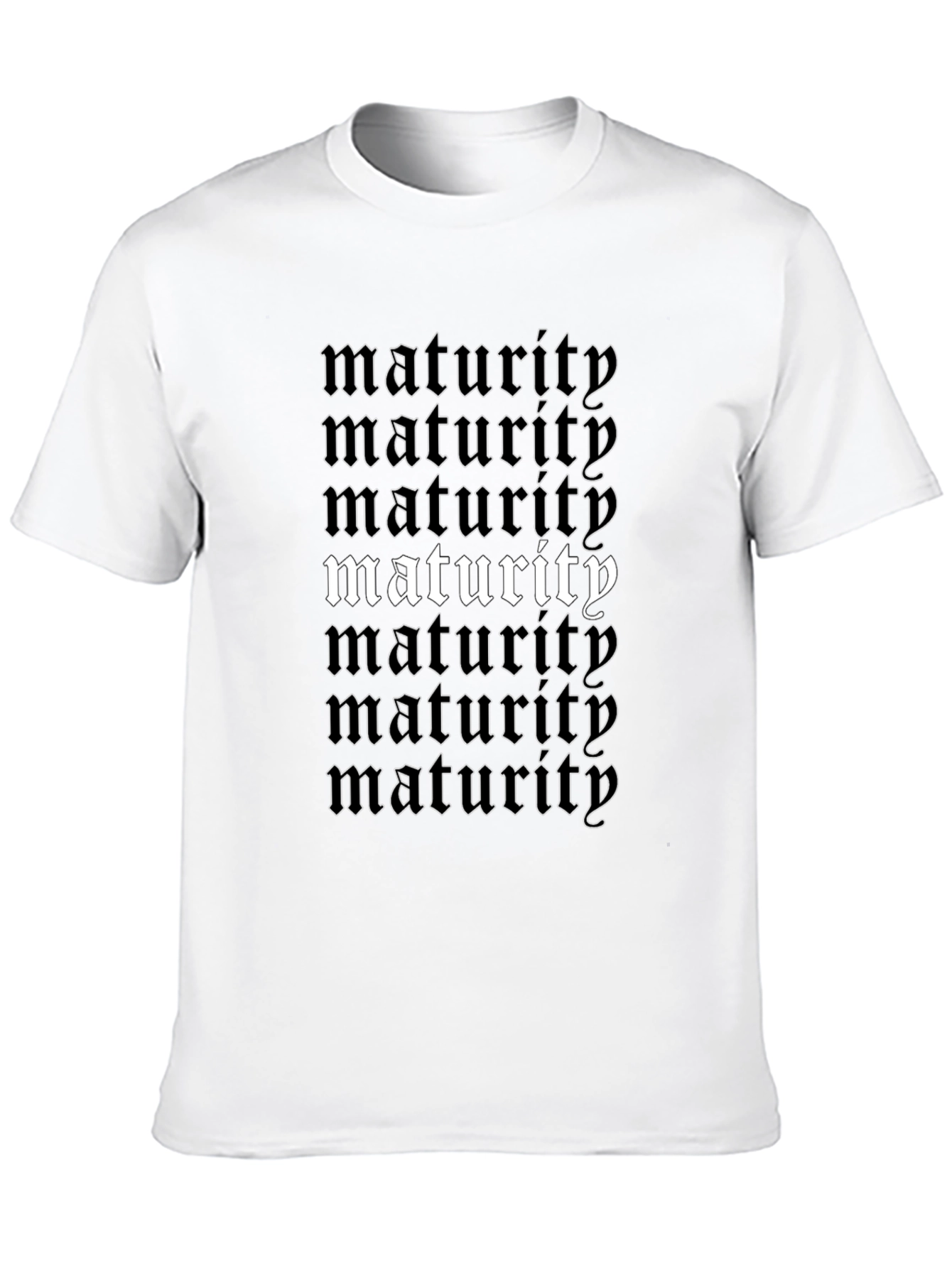 Maturity Graphic T-Shirt - Black