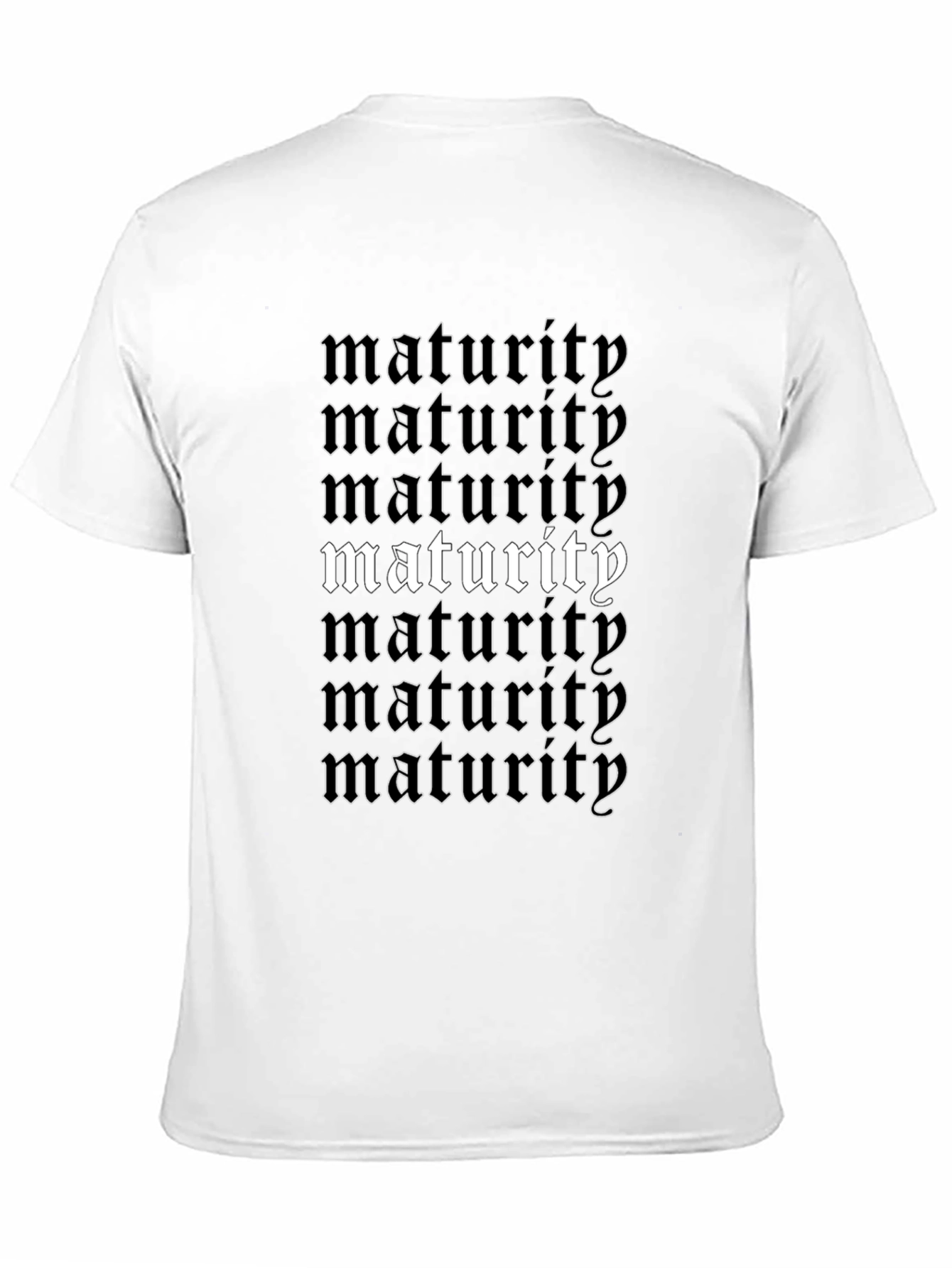 Maturity Graphic T-Shirt - Black