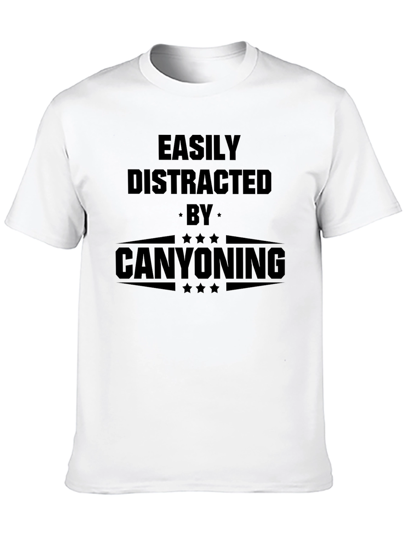 Canyoning T-Shirt - Easily Distracted Black Tee