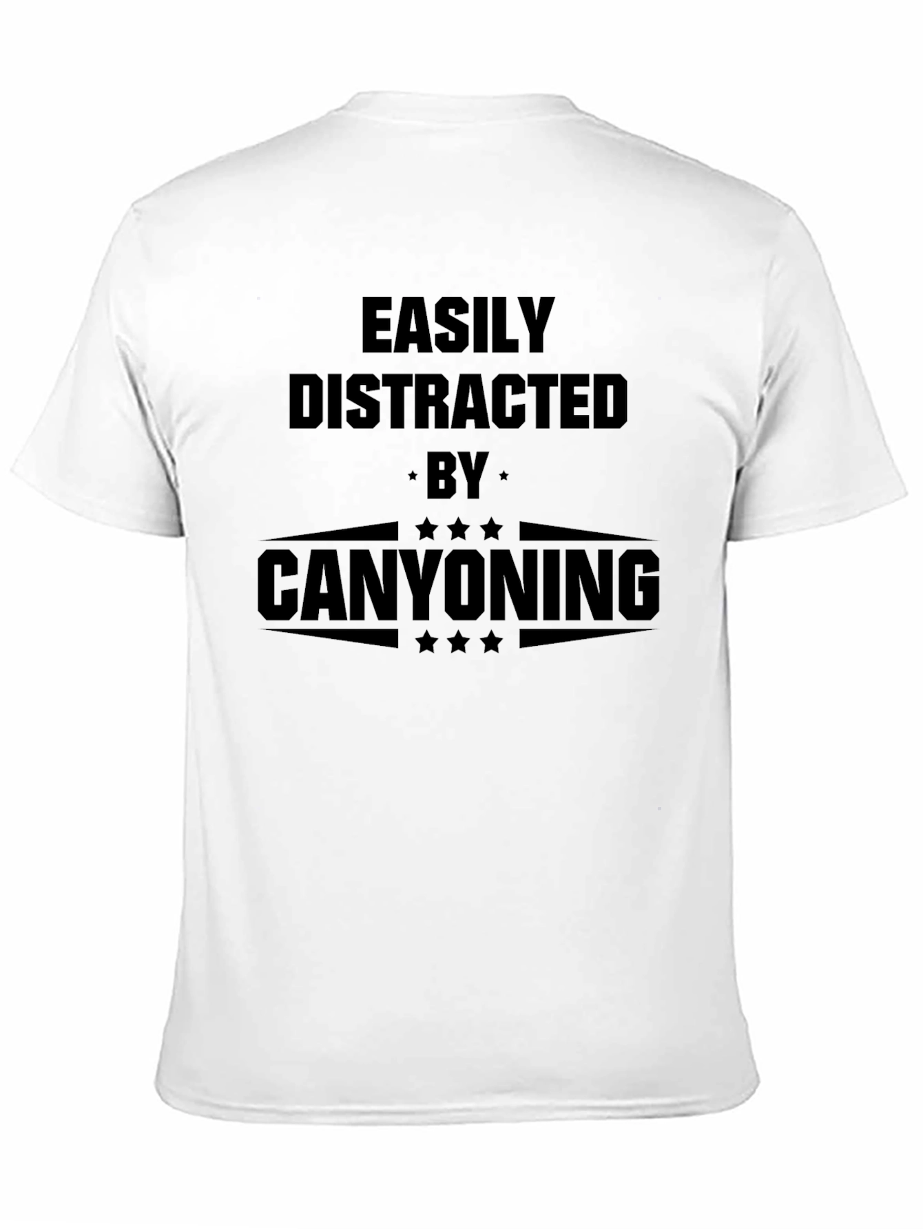 Canyoning T-Shirt - Easily Distracted Black Tee