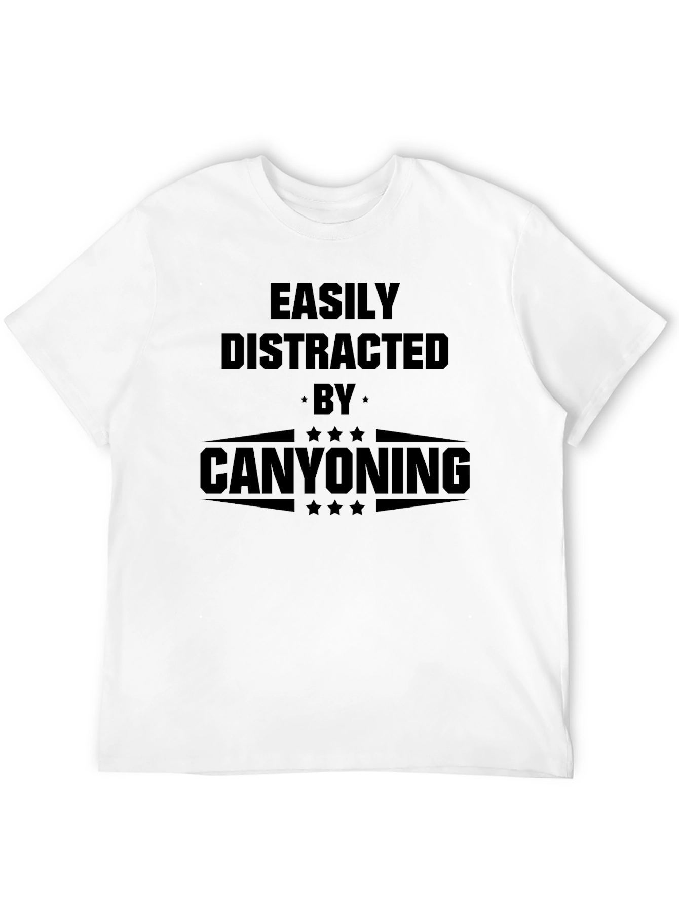 Canyoning T-Shirt - Easily Distracted Black Tee