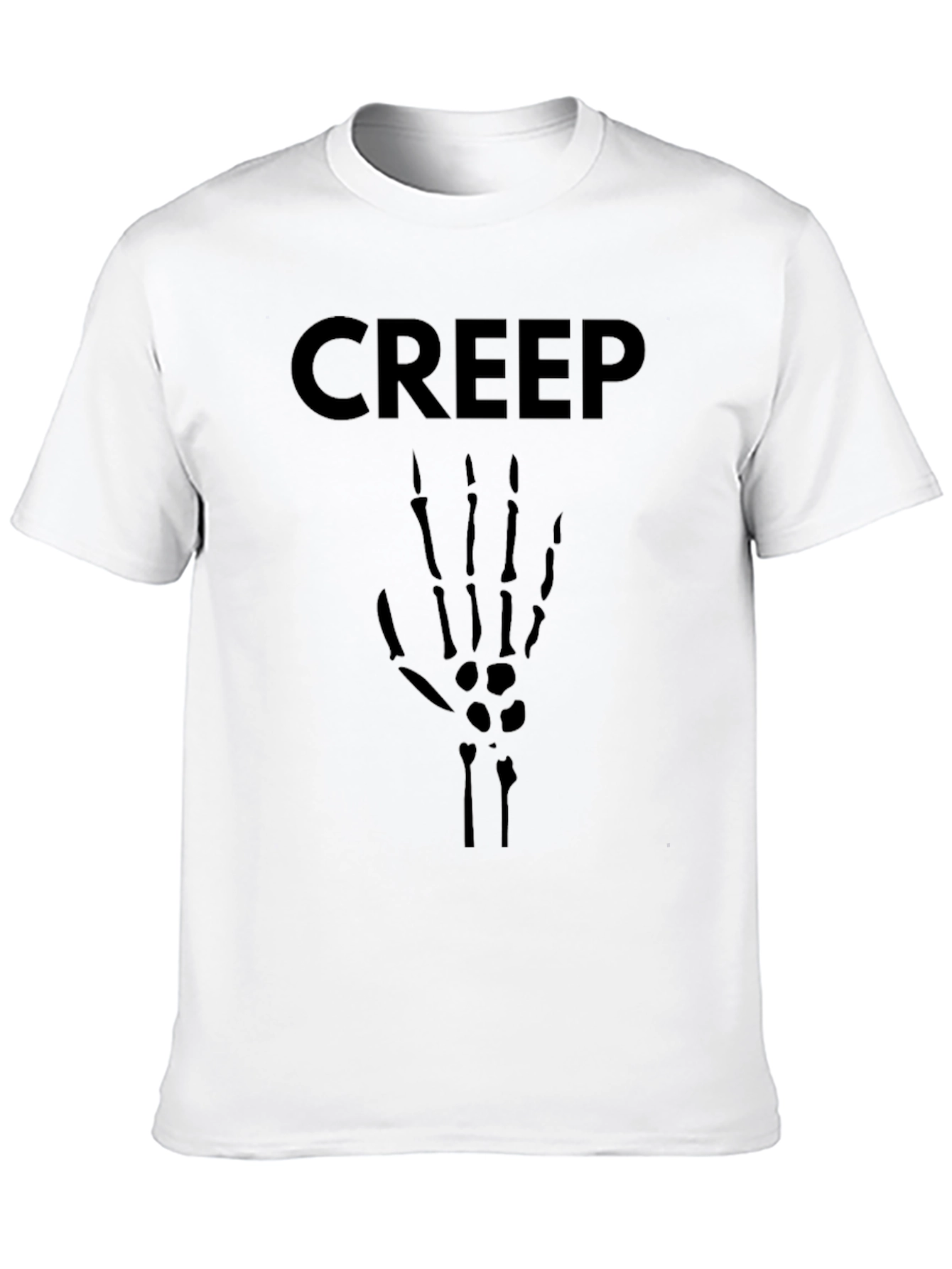 Creep Skeleton Hand Graphic Tee - Black T-Shirt