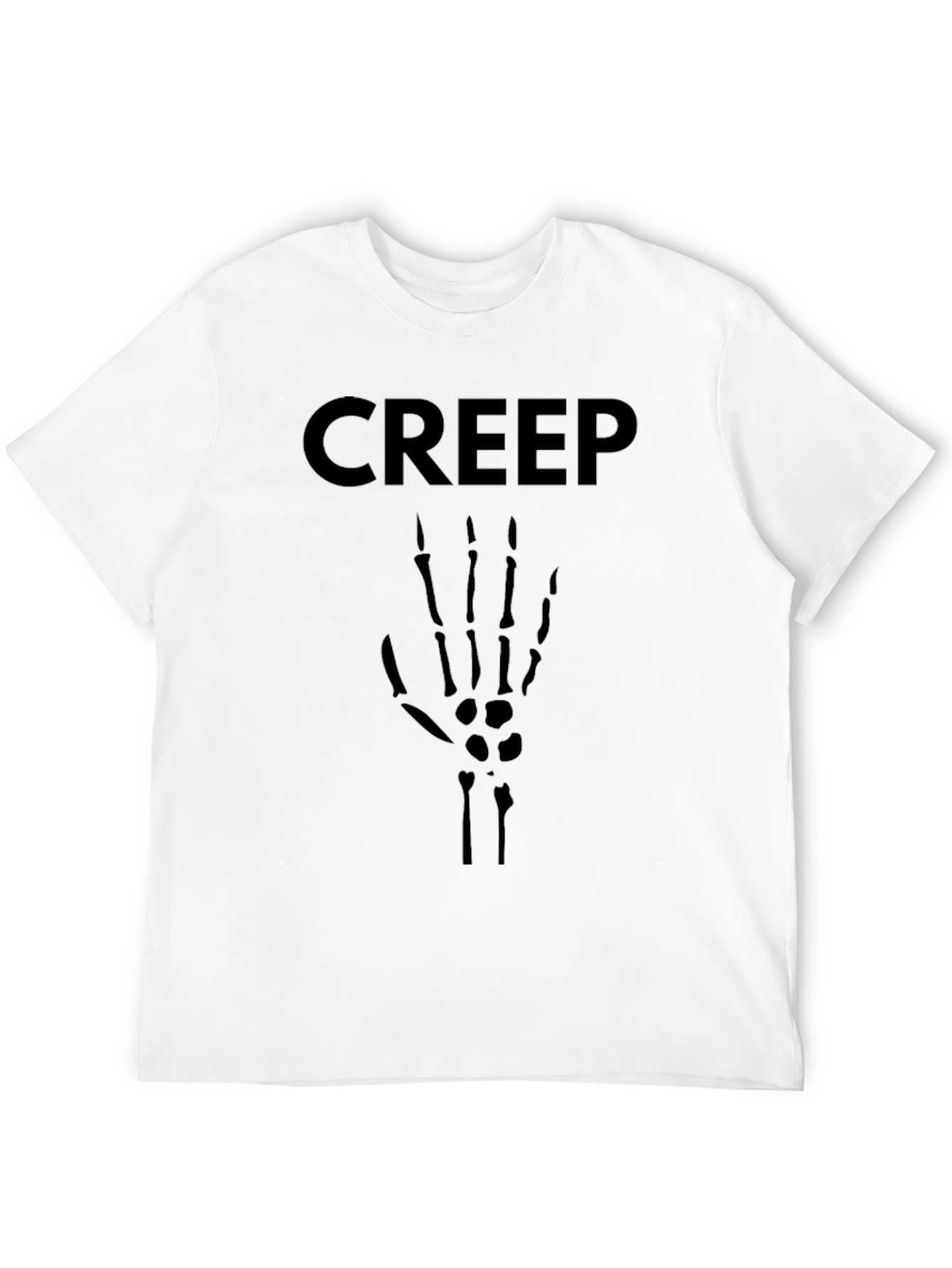 Creep Skeleton Hand Graphic Tee - Black T-Shirt