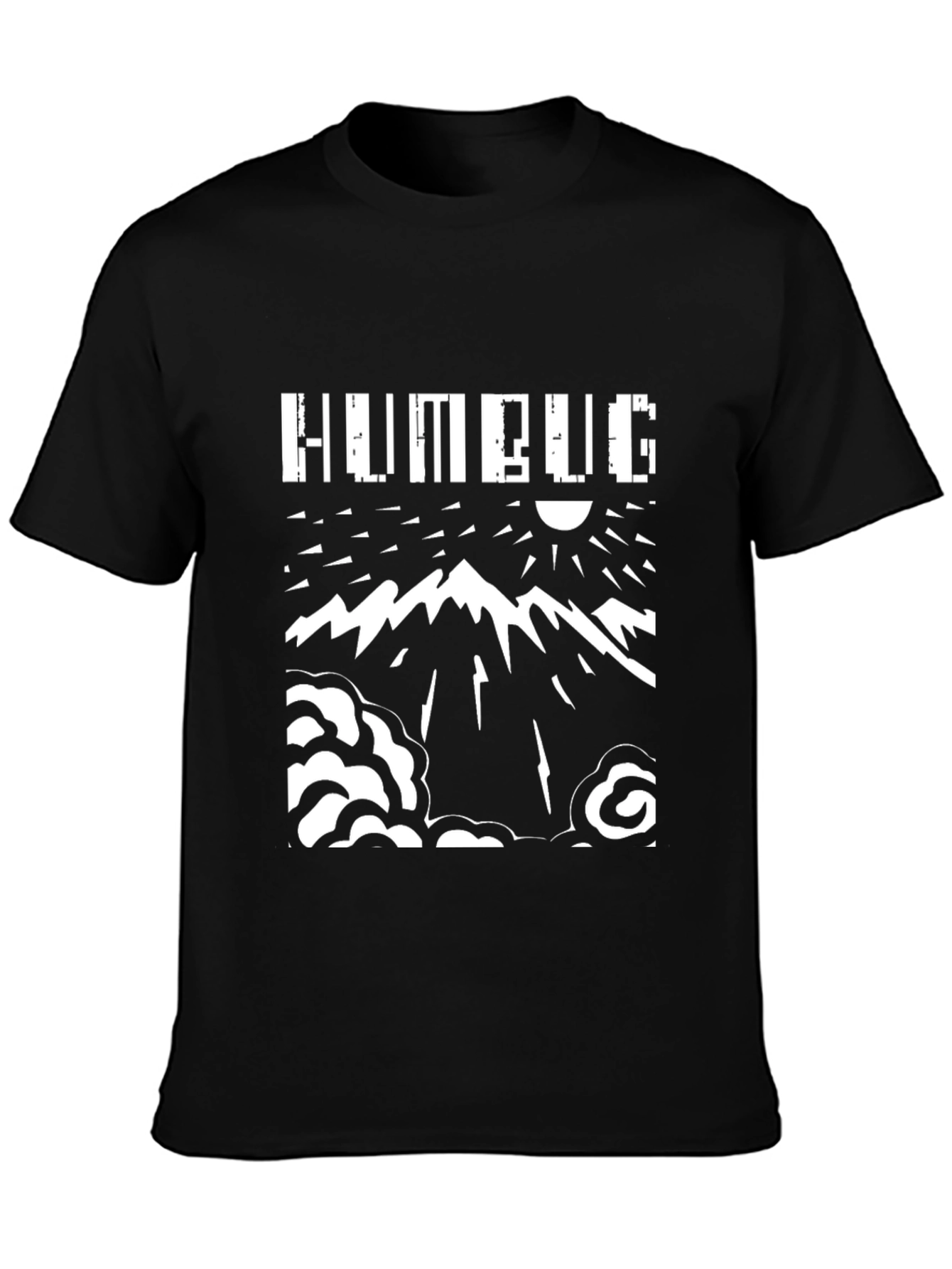 Humbug Mountain Graphic Tee - Black Cotton