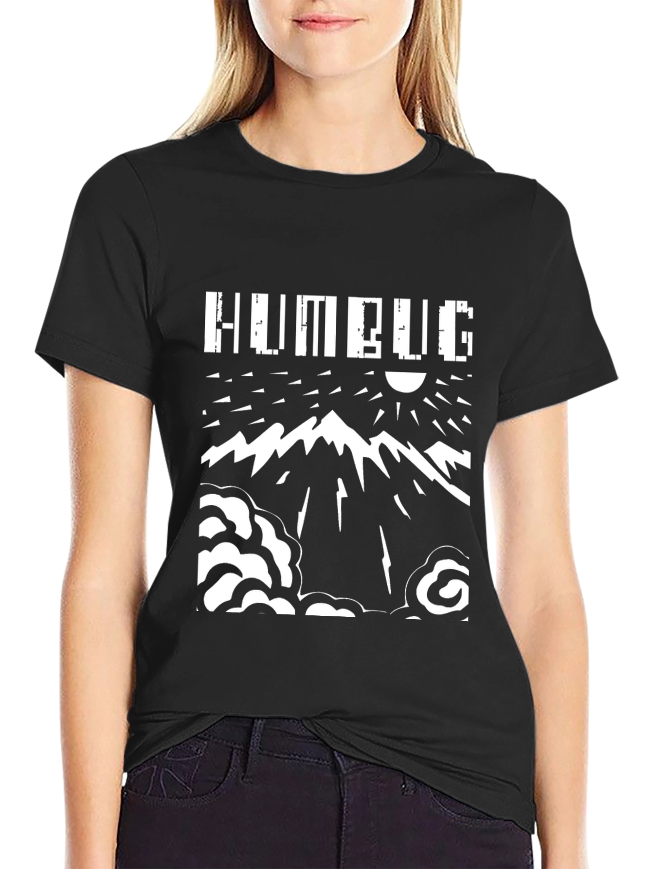 Humbug Mountain Graphic Tee - Black Cotton