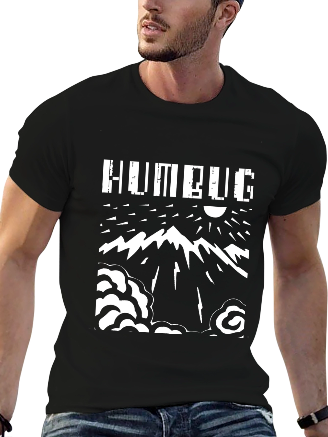 Humbug Mountain Graphic Tee - Black Cotton