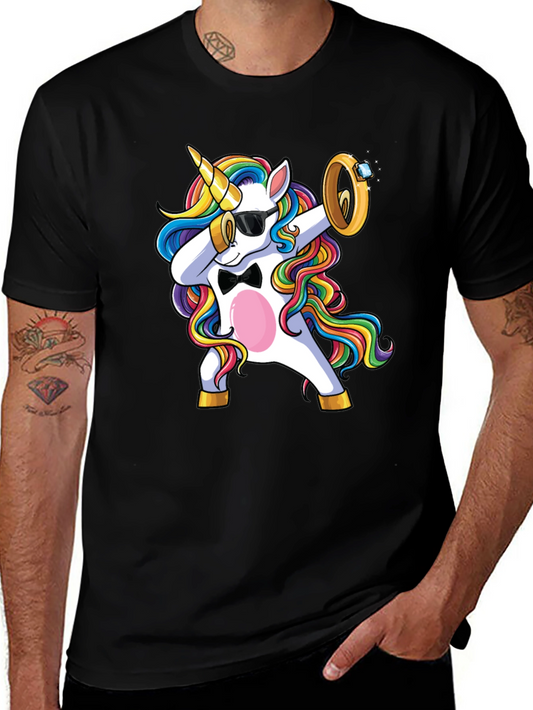 Dabbing Unicorn T-Shirt - Fun Graphic Tee