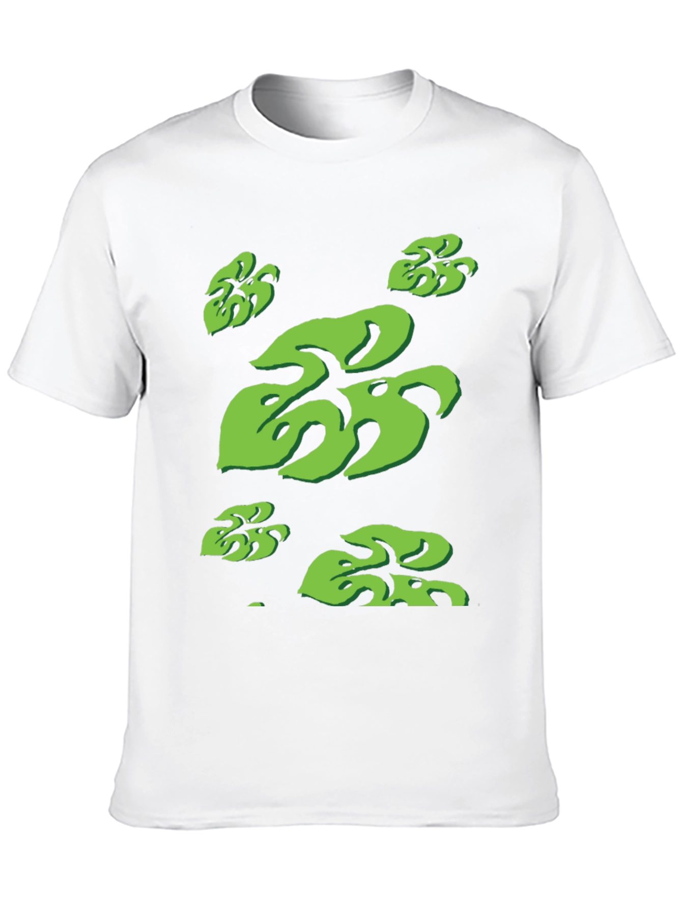 Tropical Monstera Leaf Print Black T-Shirt