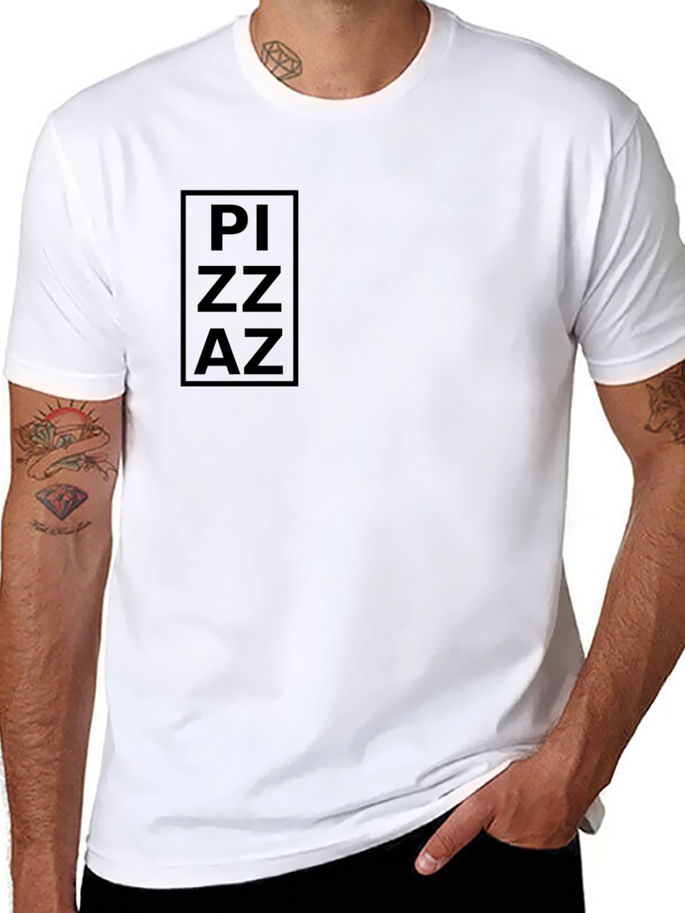 Pizza Black T-Shirt - Casual Style