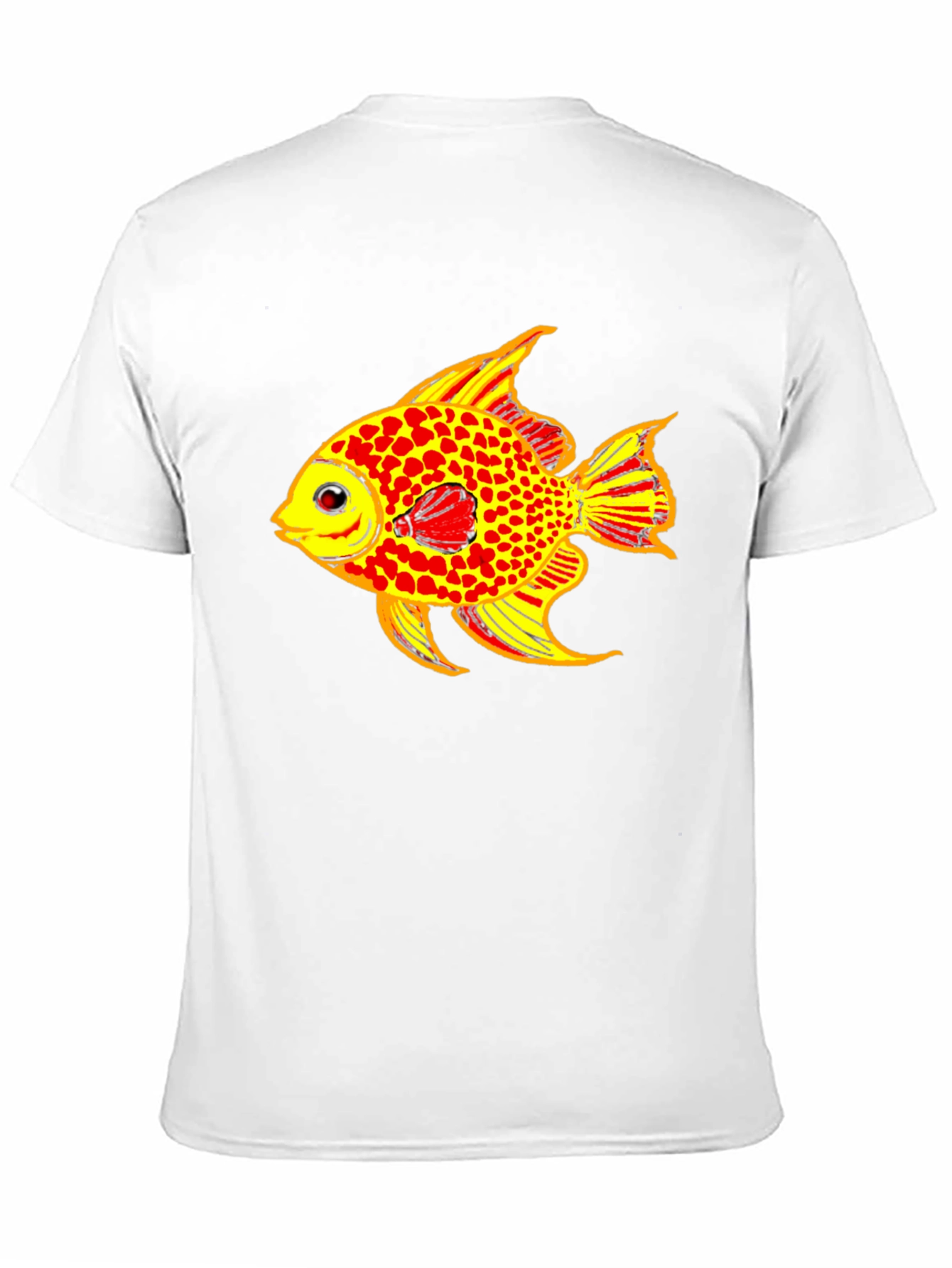 Fish Graphic Tee - Black Casual T-Shirt