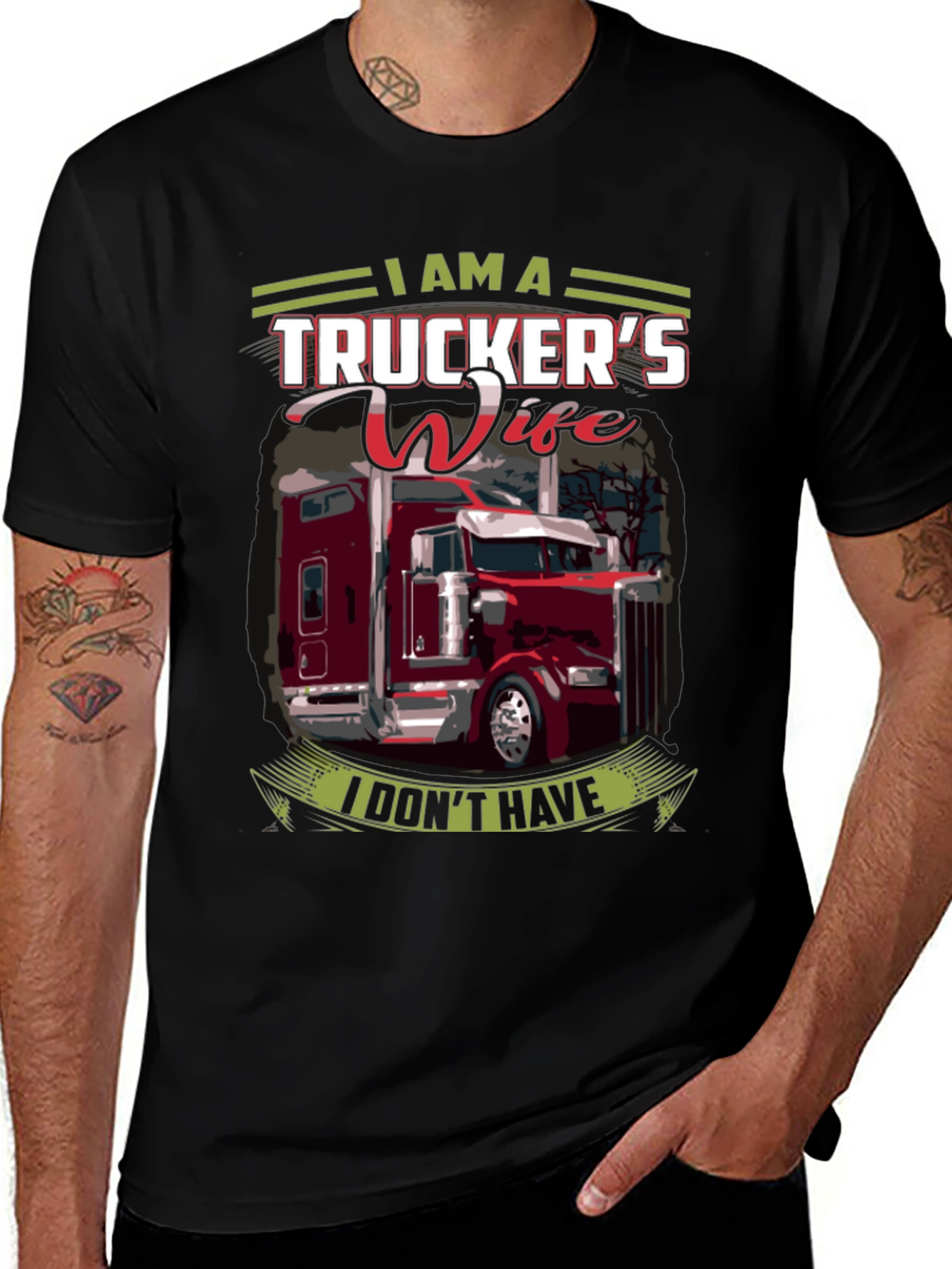 Truckers Wife Graphic T-Shirt