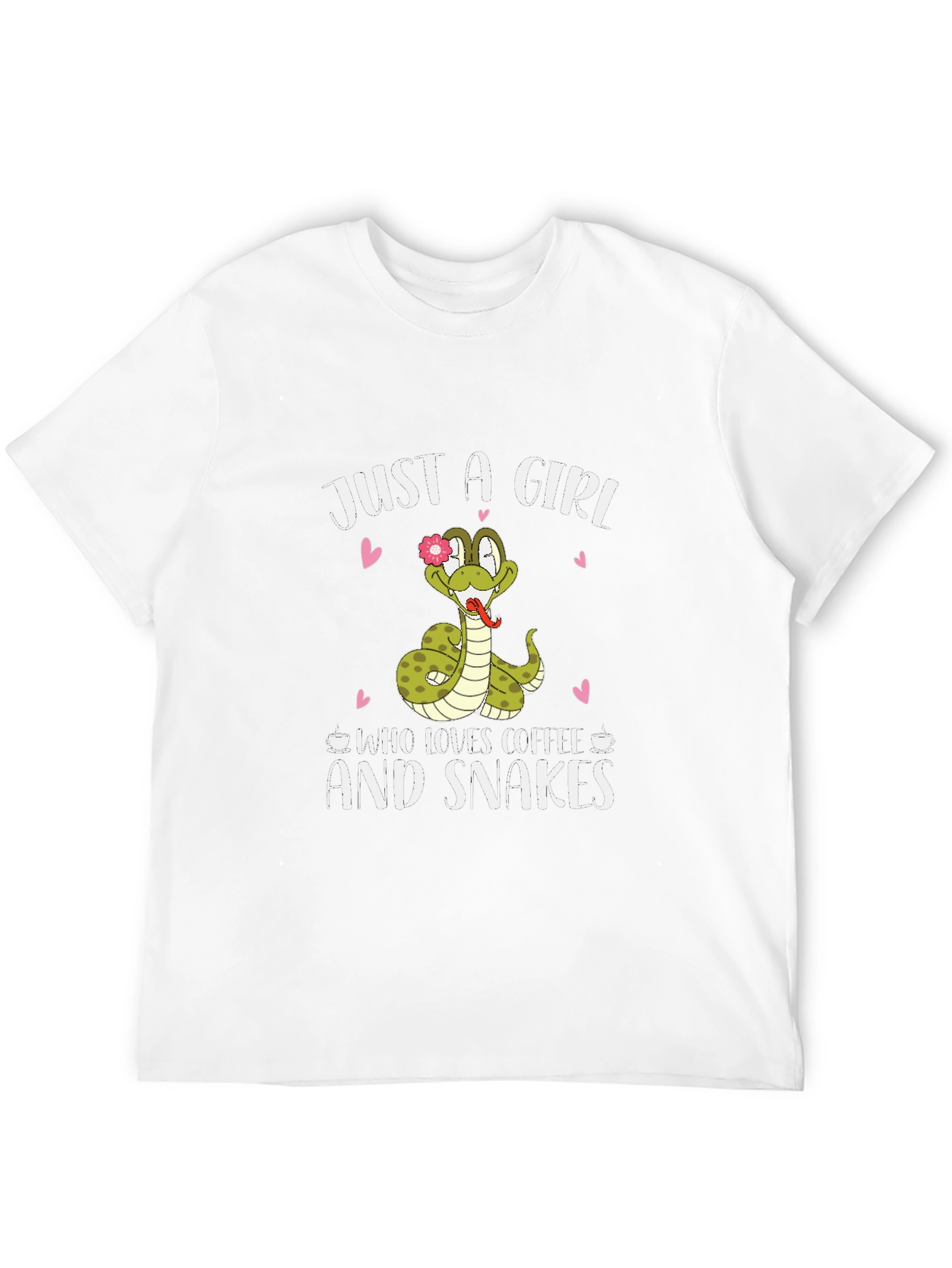 Just A Girl Who Loves Coffee and Snakes T-Shirt
