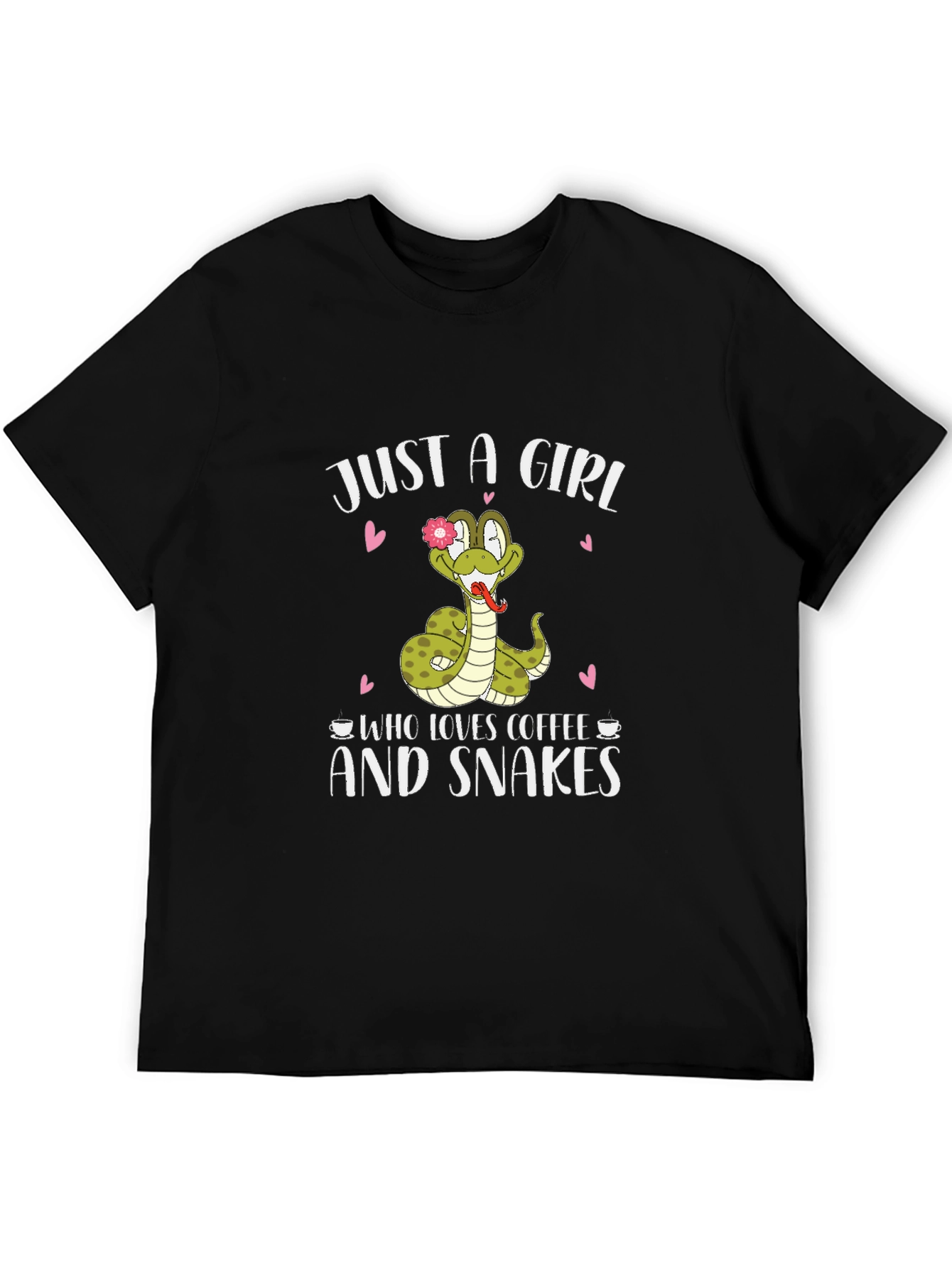 Just A Girl Who Loves Coffee and Snakes T-Shirt