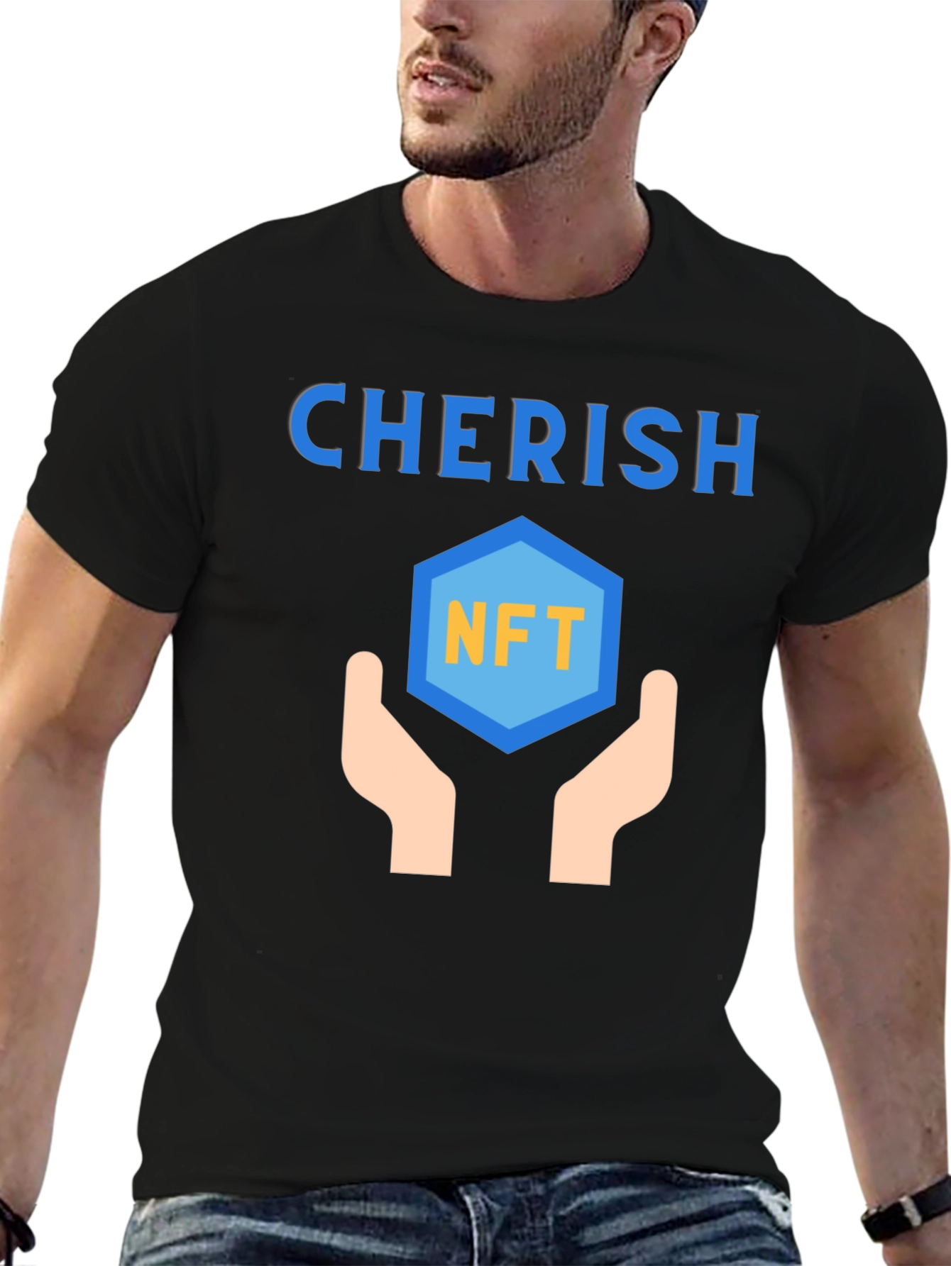 Cherish NFT Black Graphic Tee