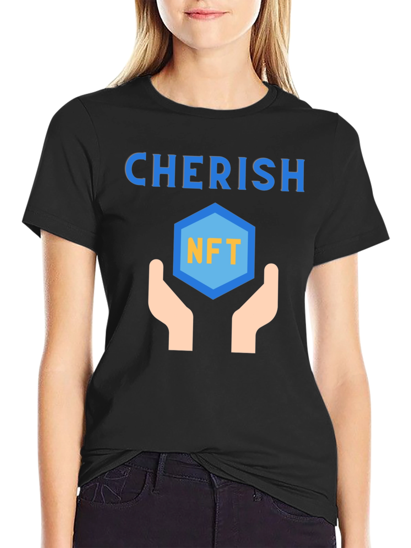 Cherish NFT Black Graphic Tee