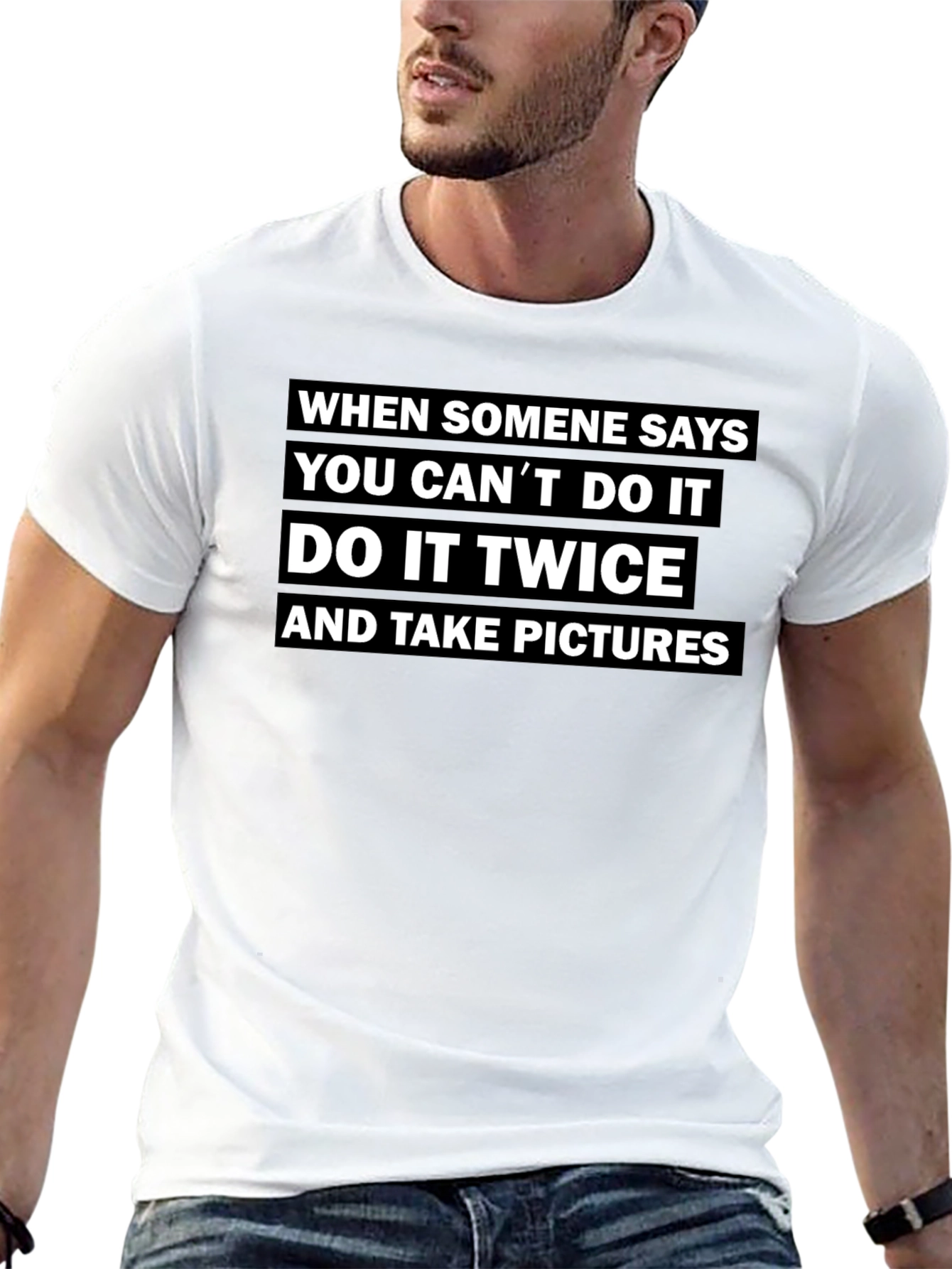 Motivational Graphic Tee - Do It Twice
