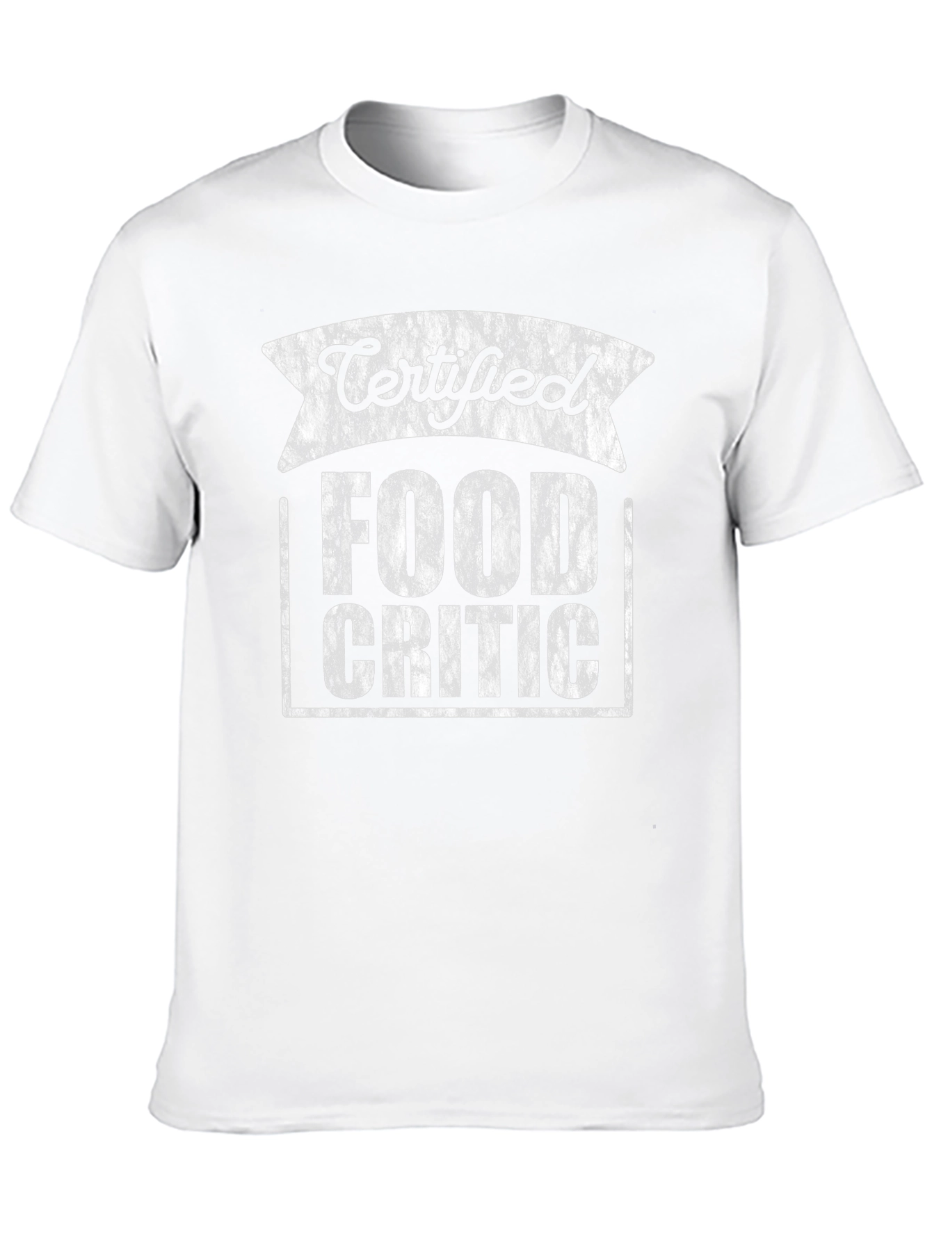Certified Food Critic Graphic T-Shirt - Black