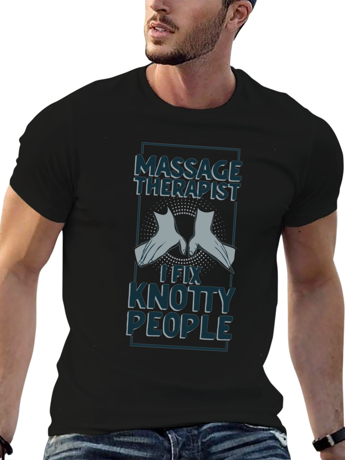 Massage Therapist T-Shirt - I Fix Knotty People