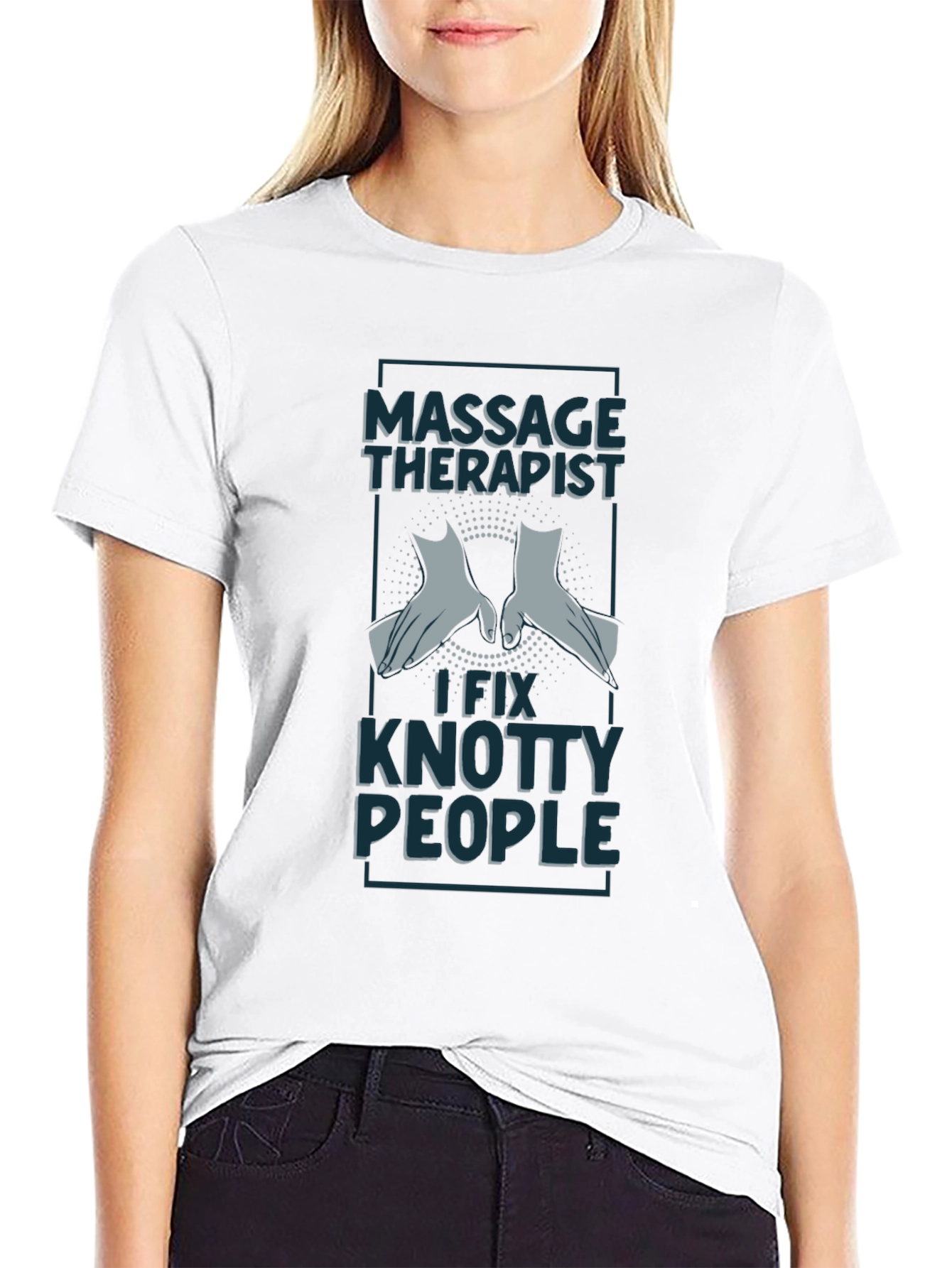 Massage Therapist T-Shirt - I Fix Knotty People