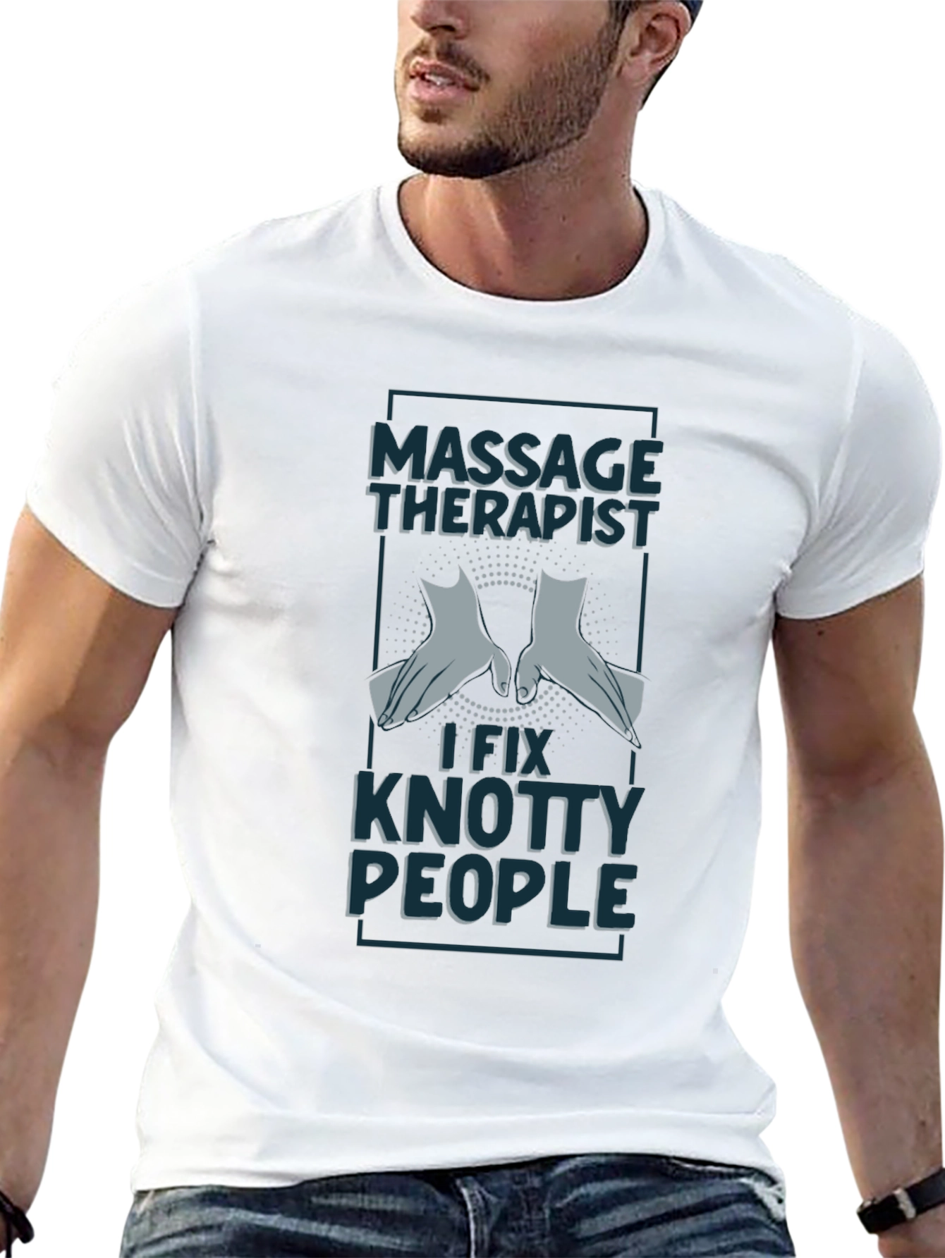 Massage Therapist T-Shirt - I Fix Knotty People