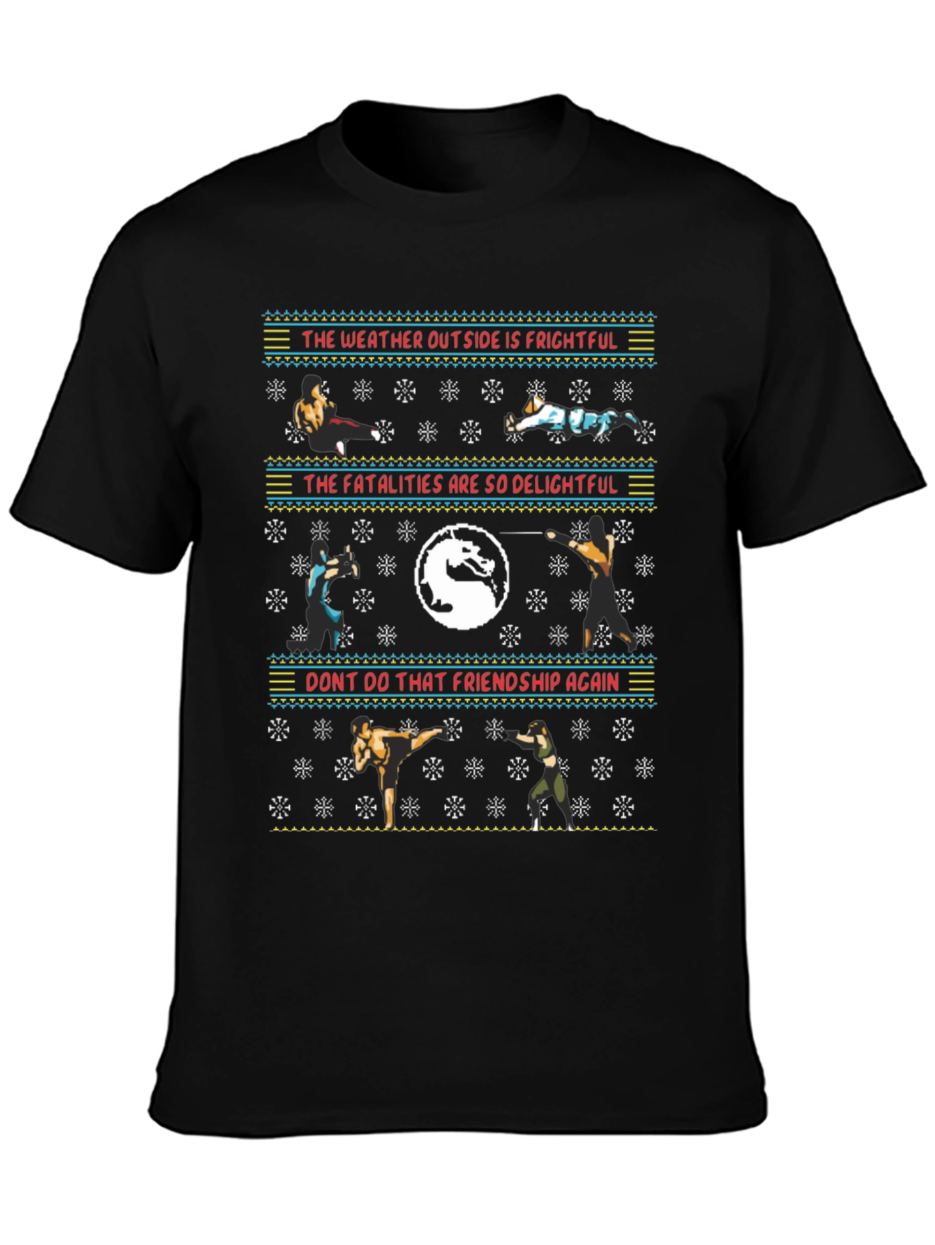 Mortal Kombat Ugly Christmas Sweater T-Shirt