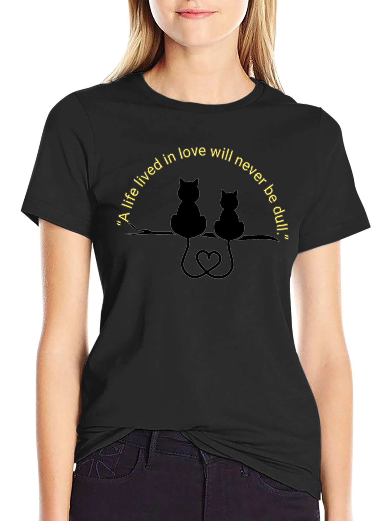 Cats in Love T-Shirt - Romantic Cat Lovers Tee