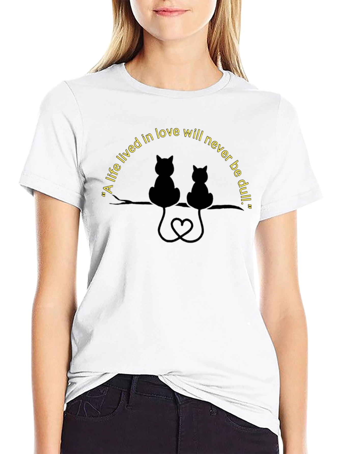 Cats in Love T-Shirt - Romantic Cat Lovers Tee