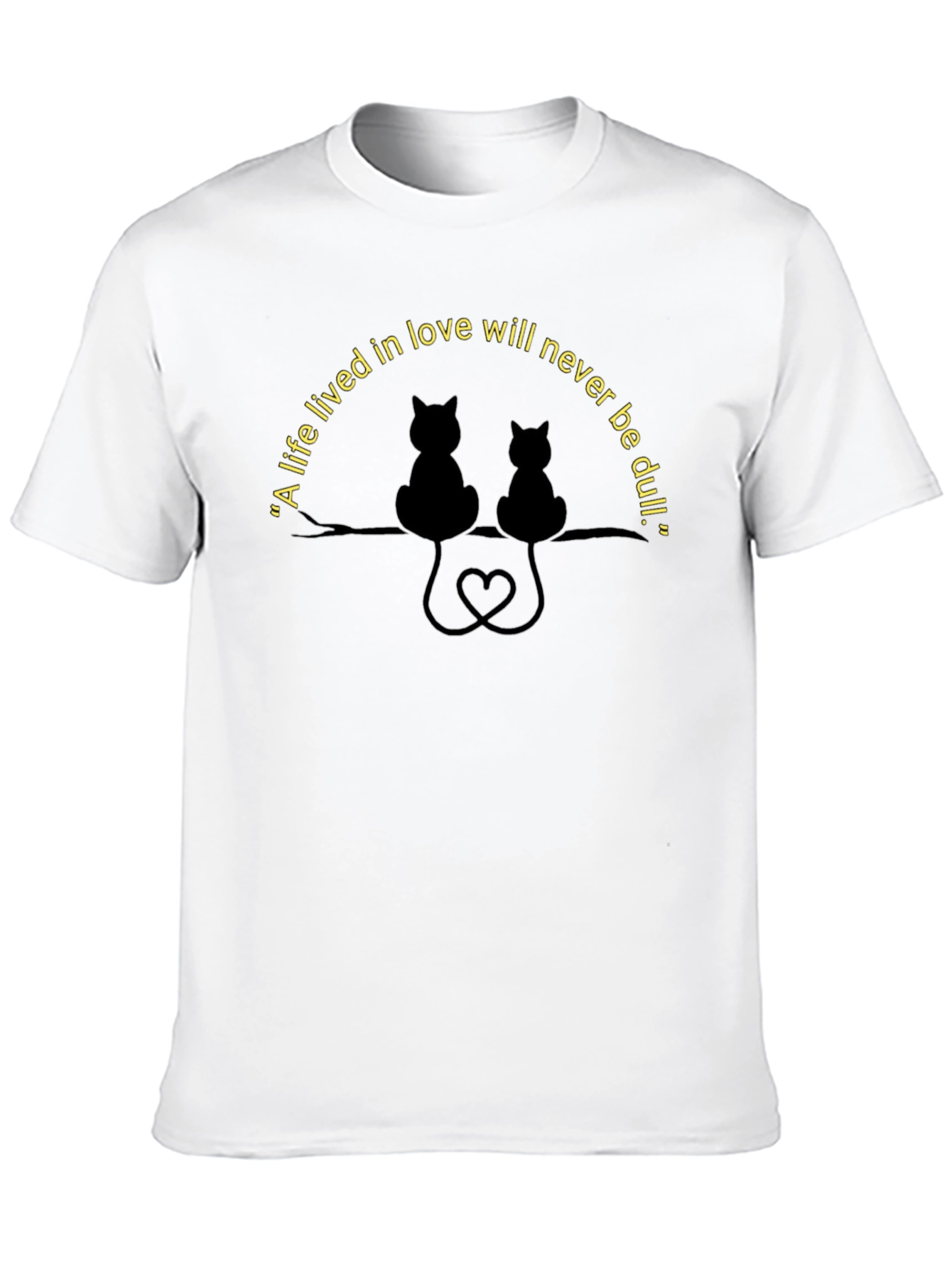 Cats in Love T-Shirt - Romantic Cat Lovers Tee