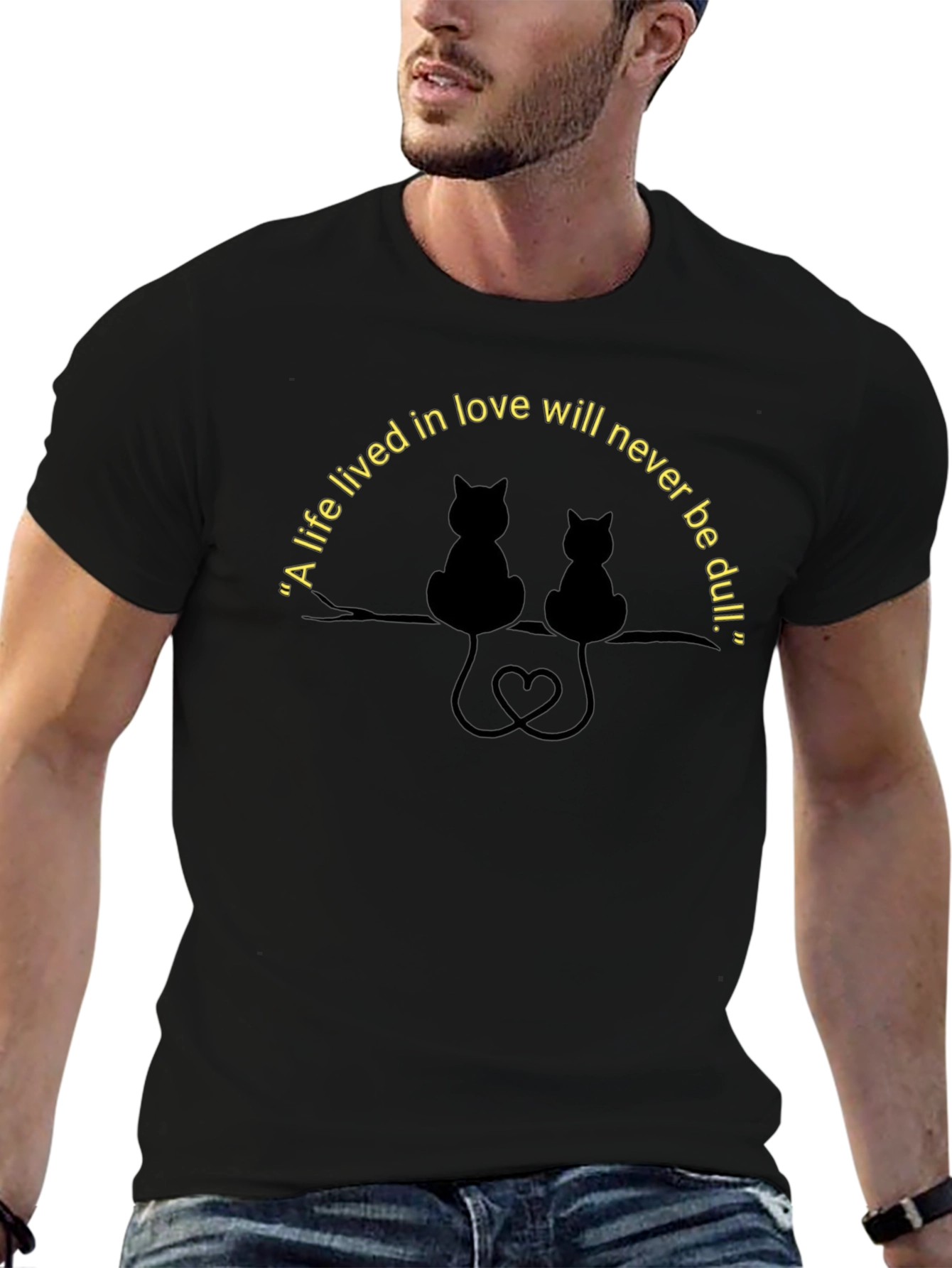 Cats in Love T-Shirt - Romantic Cat Lovers Tee