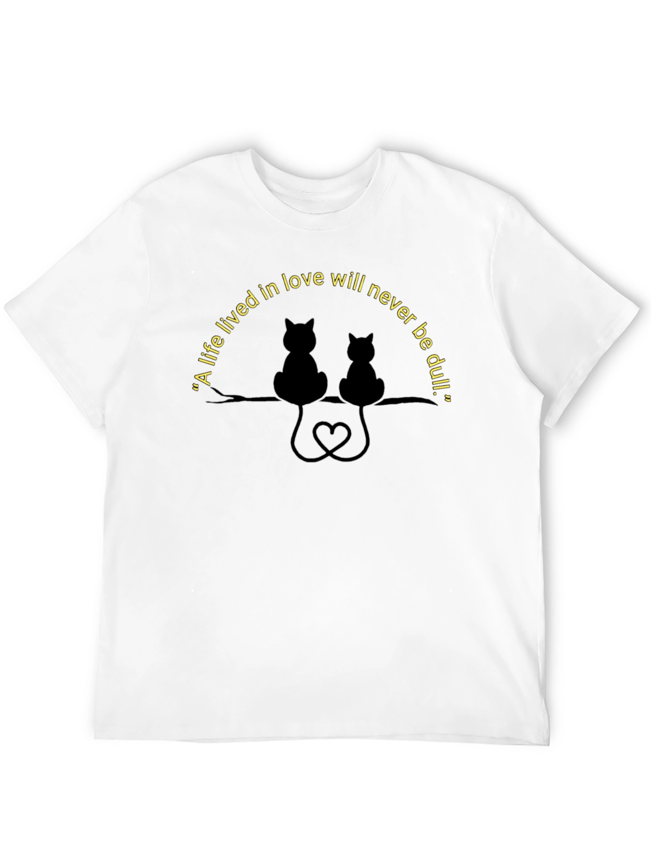 Cats in Love T-Shirt - Romantic Cat Lovers Tee