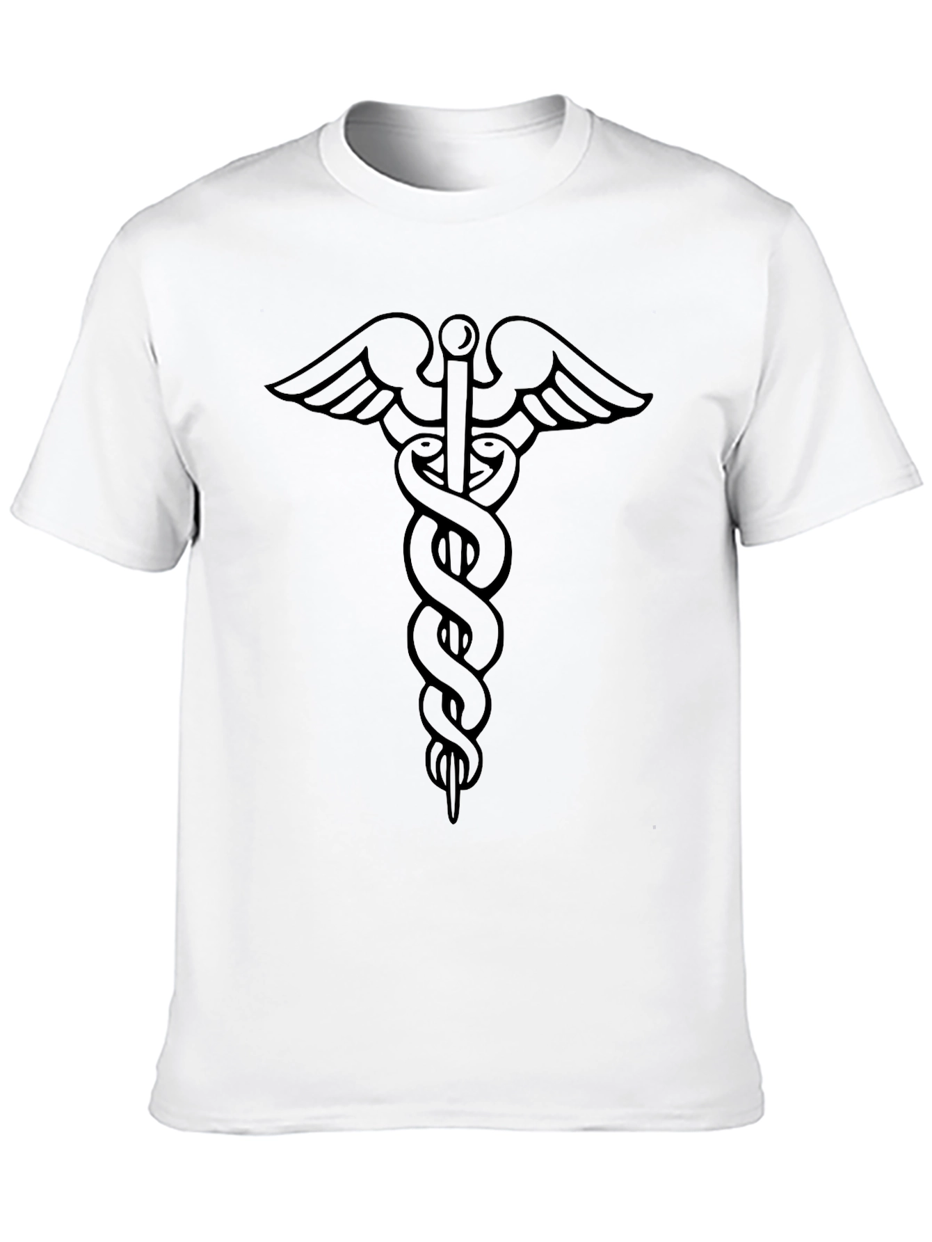 Caduceus Symbol Black T-Shirt