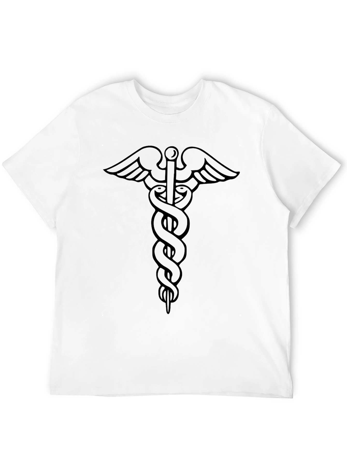 Caduceus Symbol Black T-Shirt
