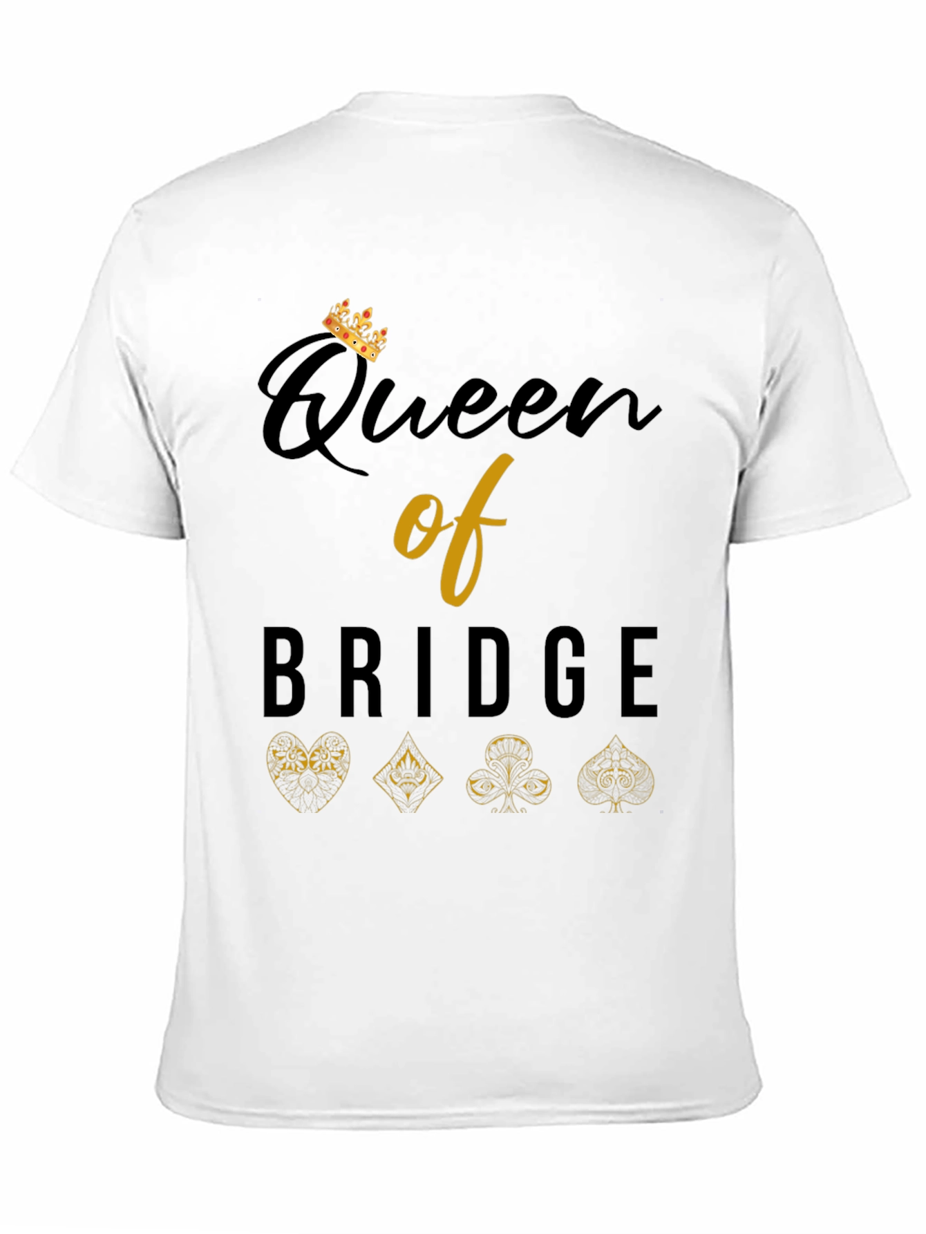 Queen of Bridge Card Game T-Shirt